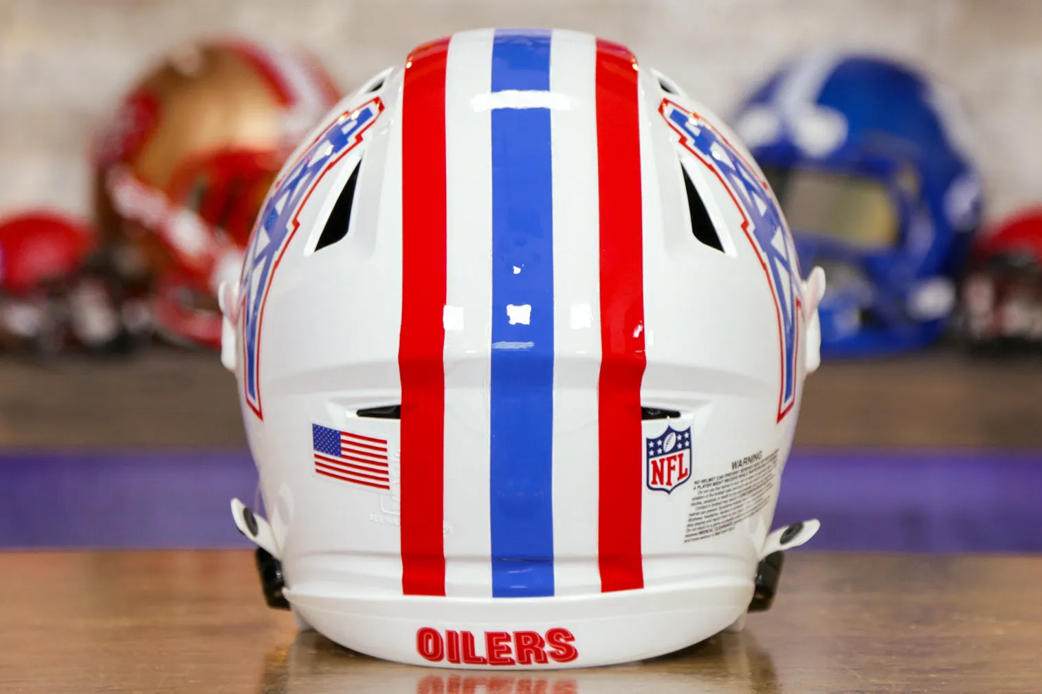 Houston Oilers Riddell SpeedFlex Helmet - 1981-1998 Throwback