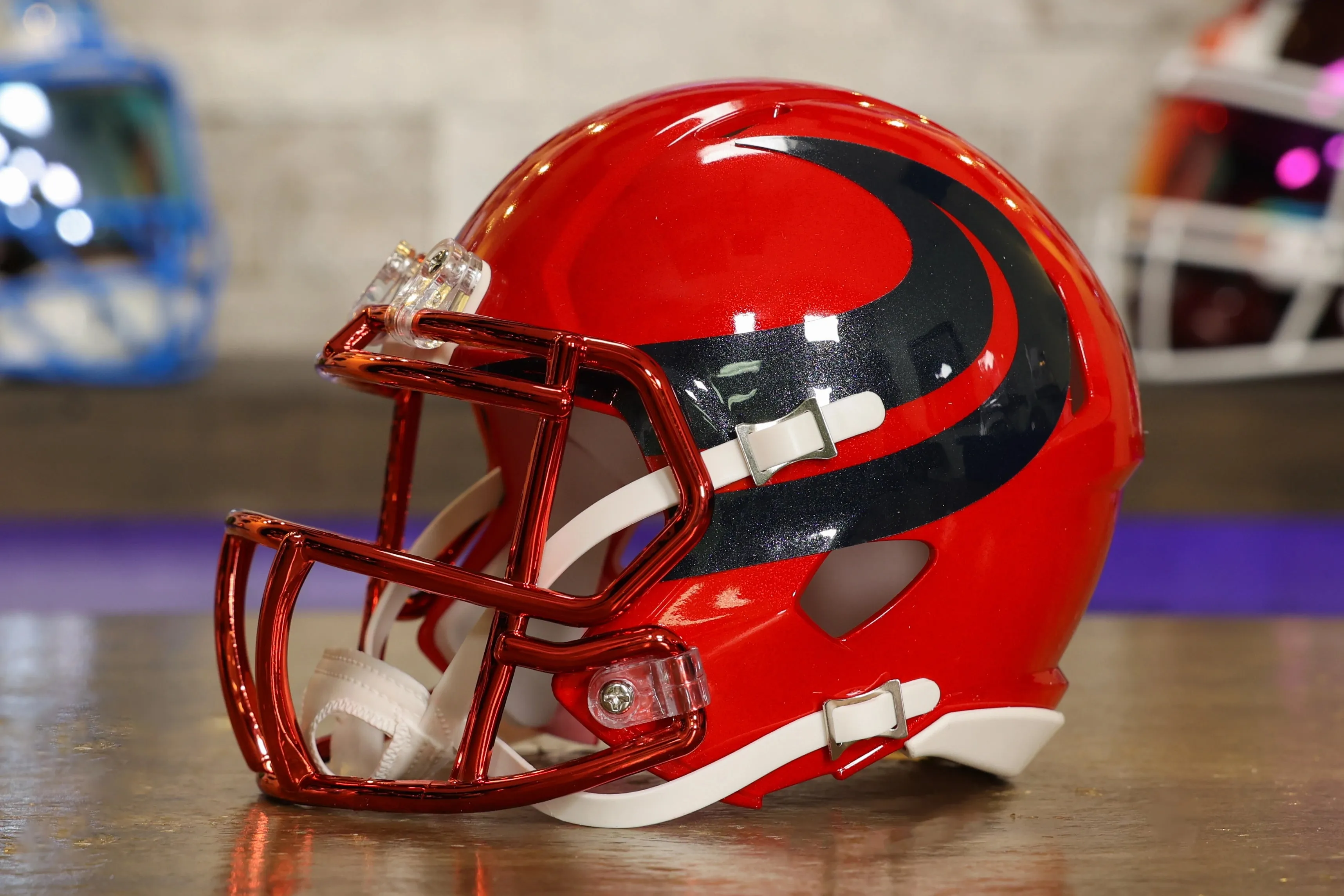 Houston Texans Riddell Speed Mini Helmet - Battle Red Alternate