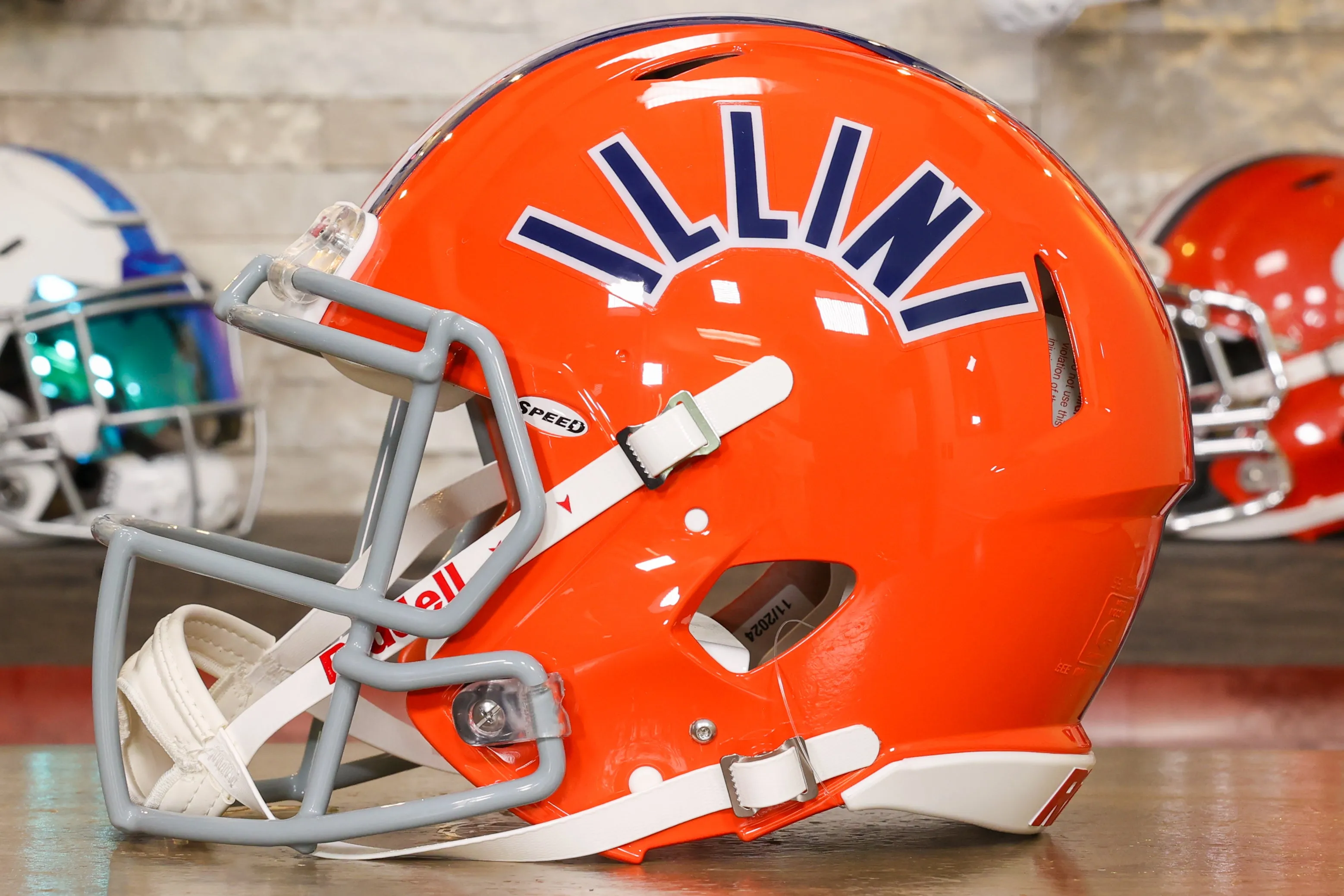 Illinois Fighting Illini Riddell Speed Authentic Helmet - Throwback 1971 - 1987
