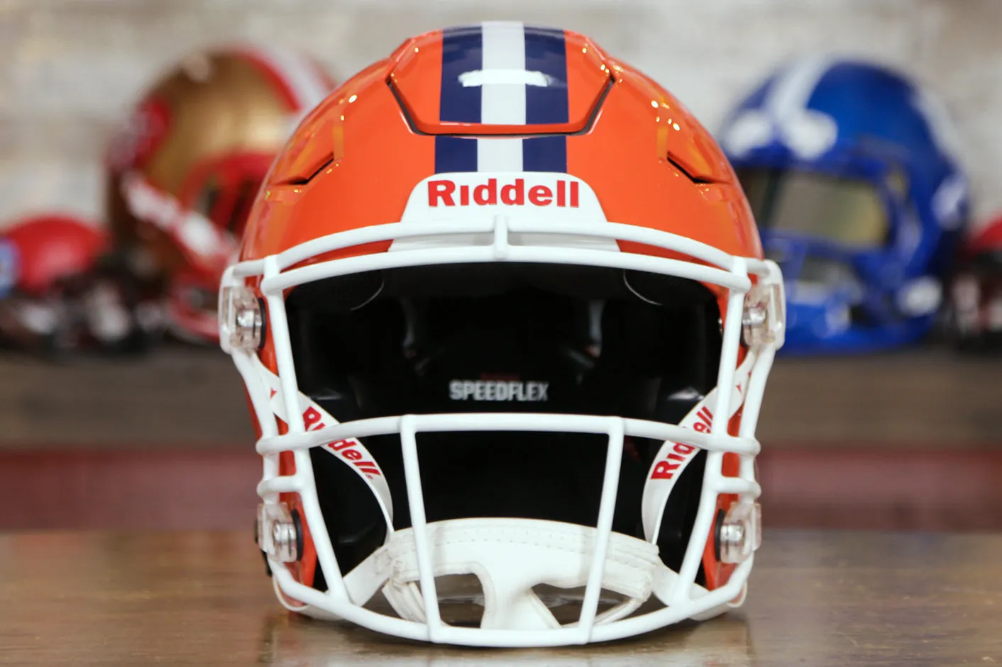 Illinois Fighting Illini Riddell Speedflex Authentic Helmet - Orange