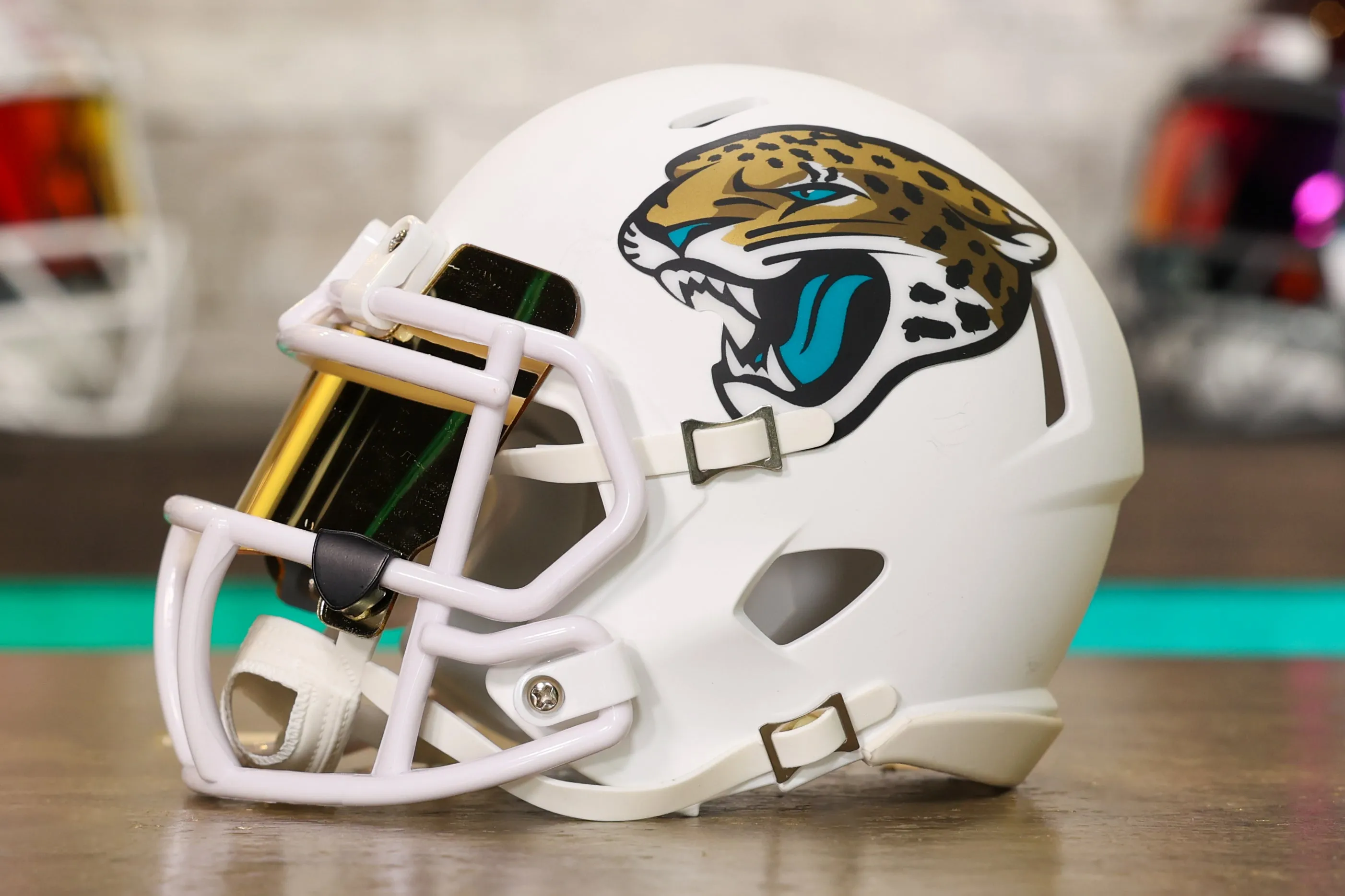 Jacksonville Jaguars Riddell Speed Mini Helmet - GG Edition