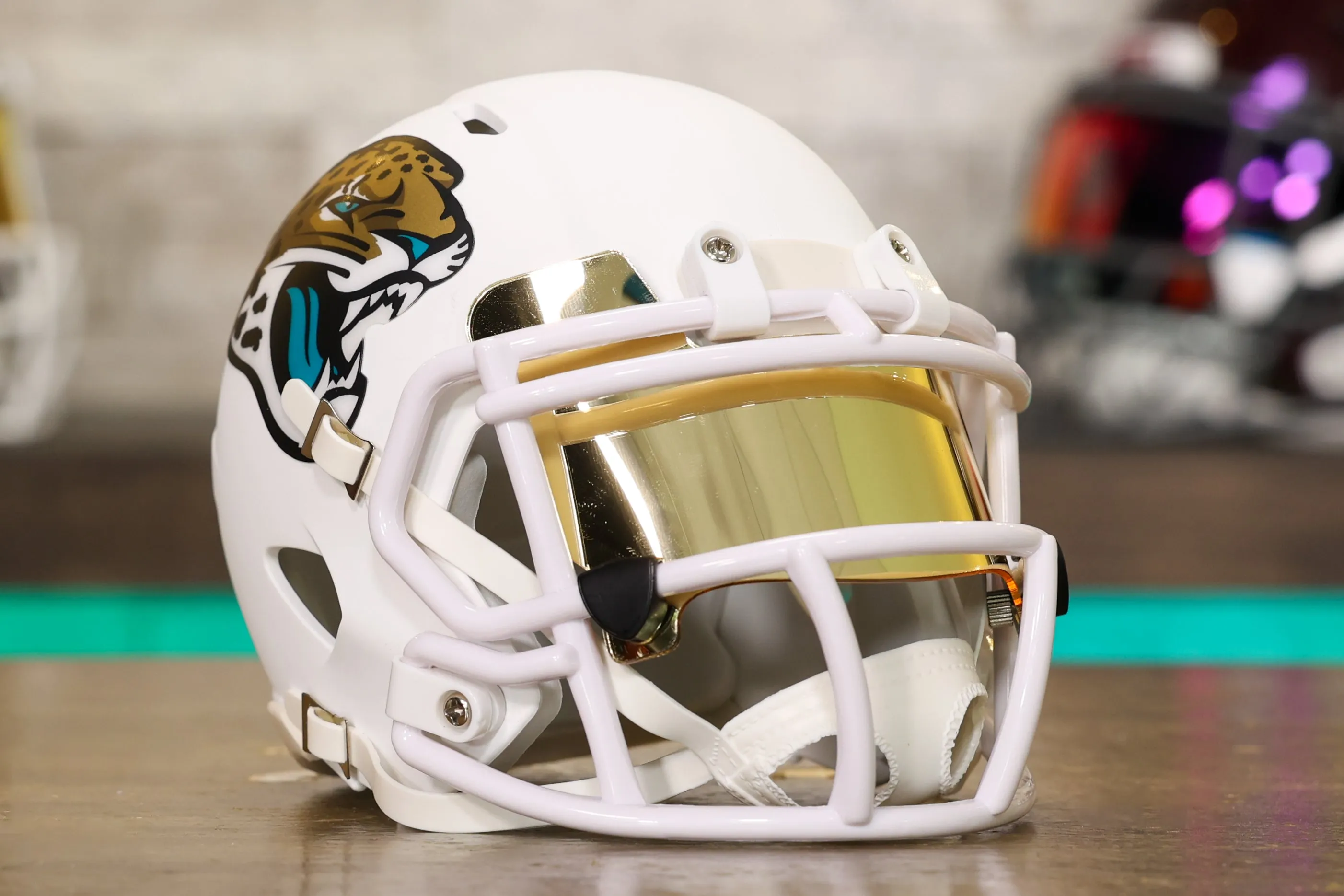 Jacksonville Jaguars Riddell Speed Mini Helmet - GG Edition