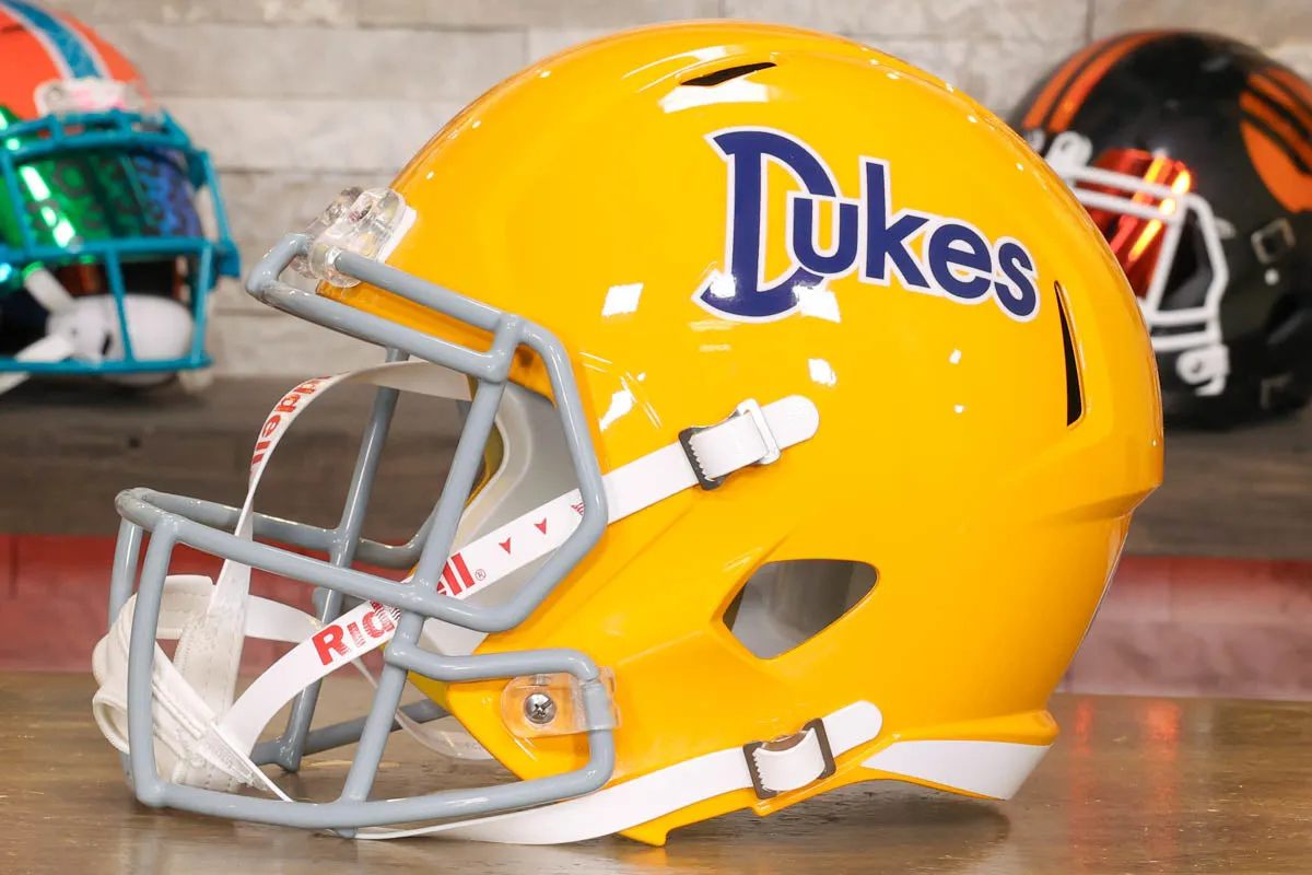 James Madison Dukes Riddell Speed Display Helmet- Dukes
