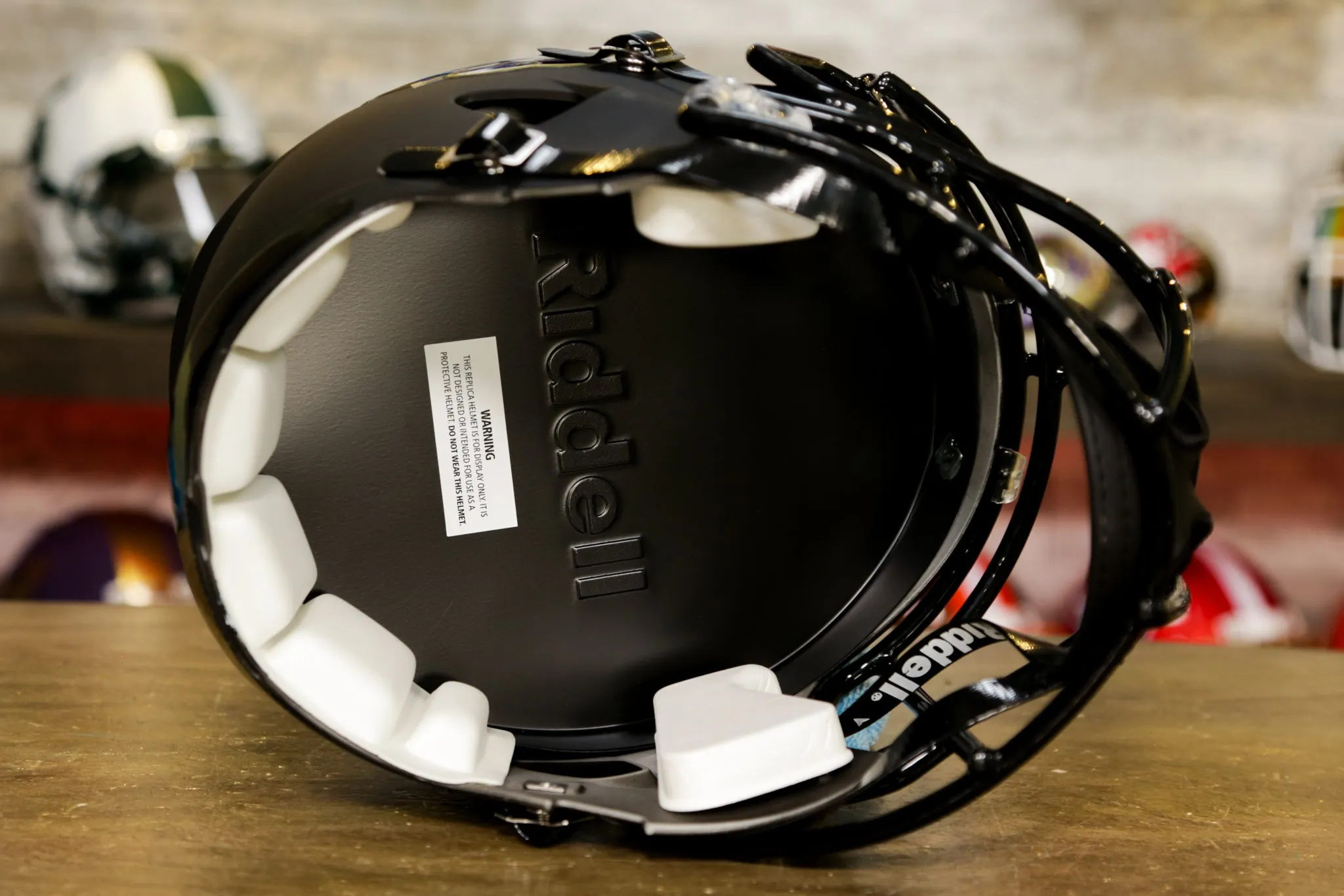 James Madison Dukes Riddell Speed Display Helmet