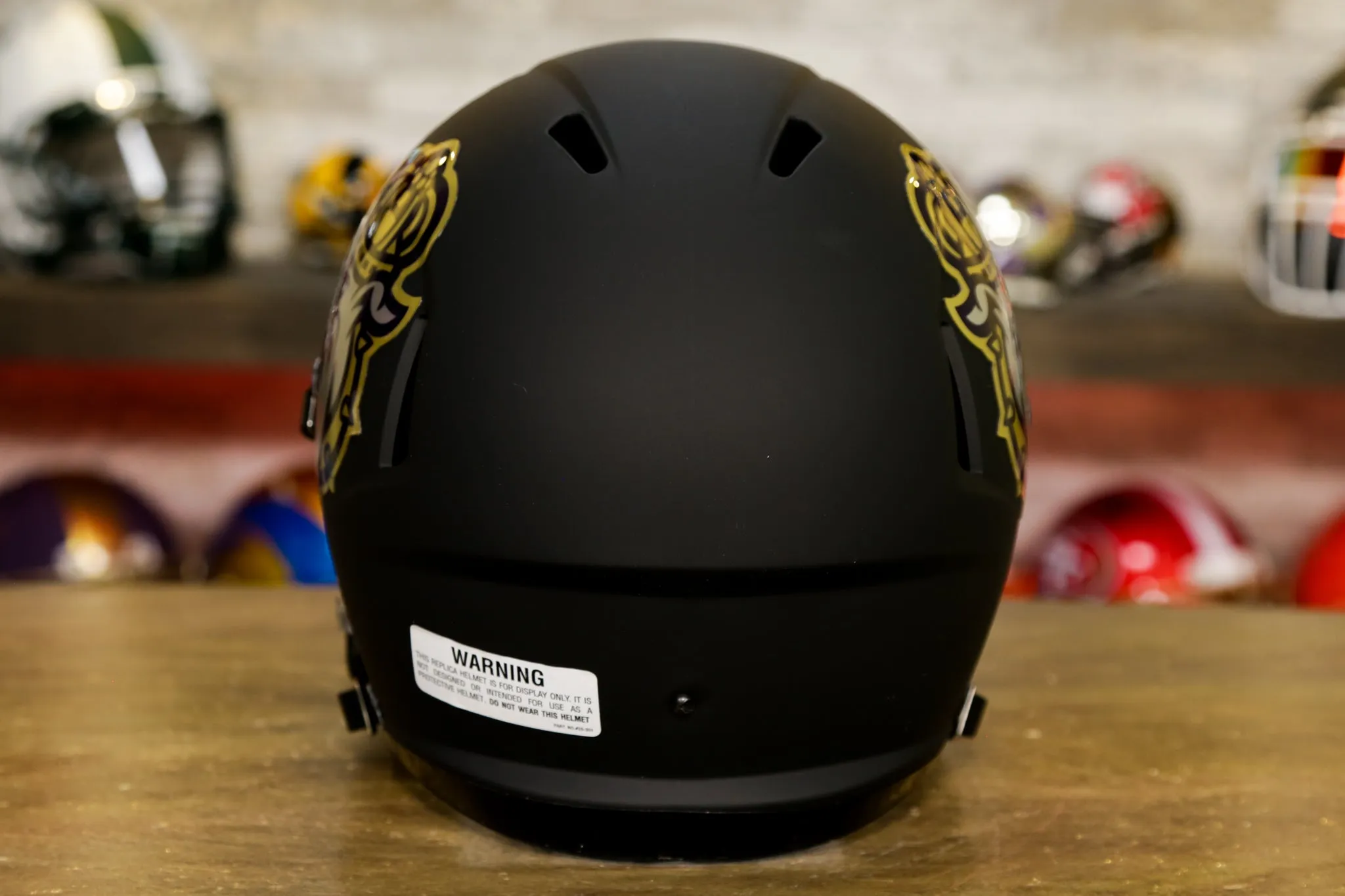 James Madison Dukes Riddell Speed Display Helmet