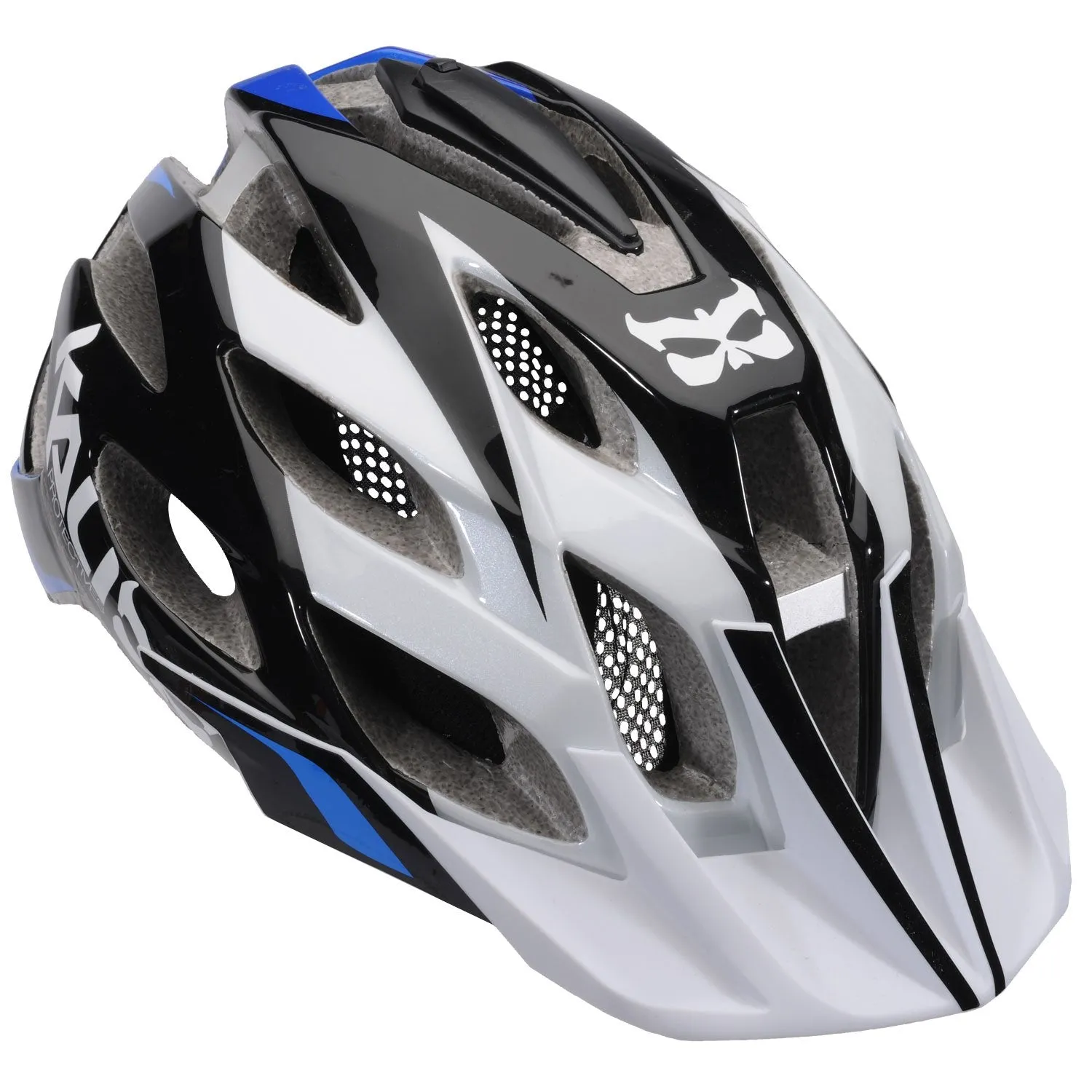 Kali Amara Paramount MTB Helmet - Black-White-Blue