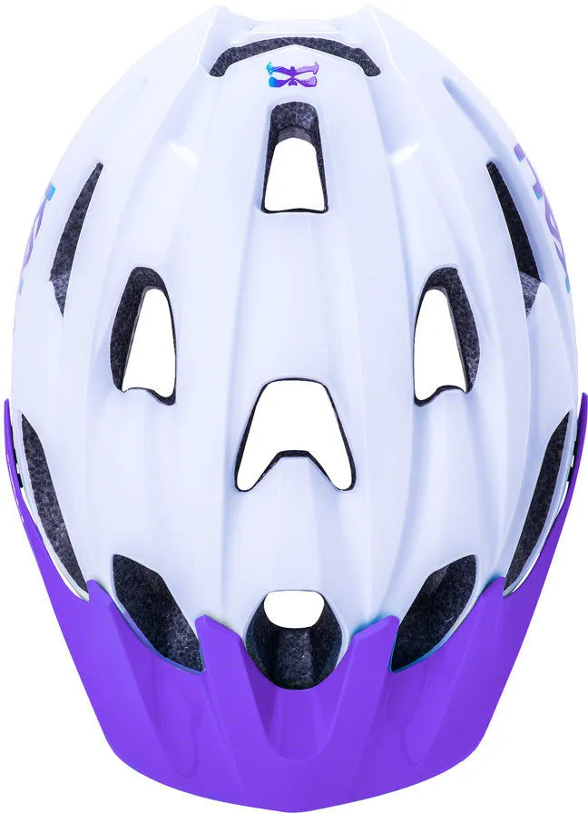 Kali Pace MTB Helmet - Solid Matt White-Blue-Purple