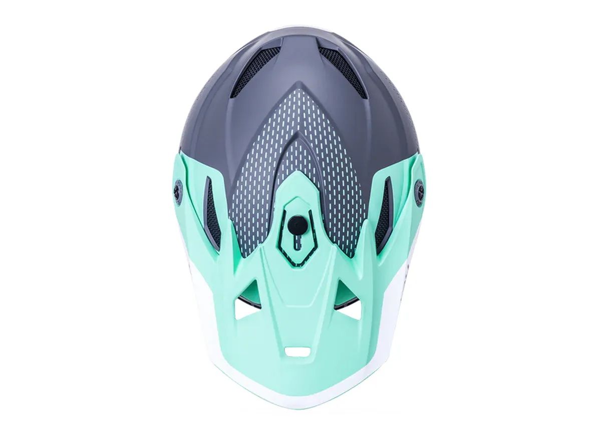 Kali Zoka Full Face Helmet - Dash Matt Seafoam-Gray