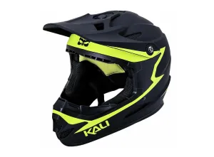 Kali Zoka Full Face Helmet - Rekoning - Youth - Matt Black-Fluo Yellow