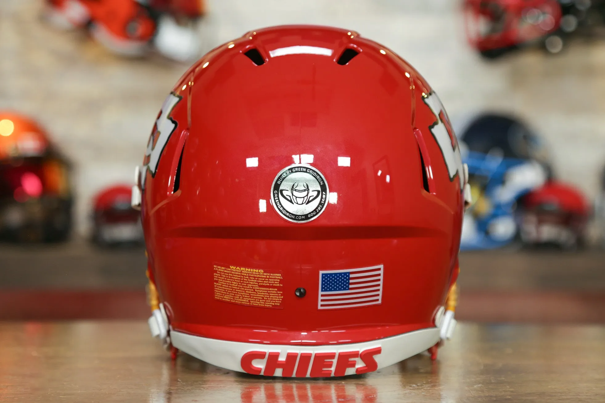 Kansas City Chiefs Riddell Speed Display Helmet - GG Edition 00290