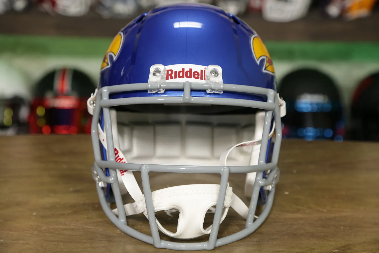 Kansas Jayhawks Riddell Speed Display Helmet - Oversized Big Jay