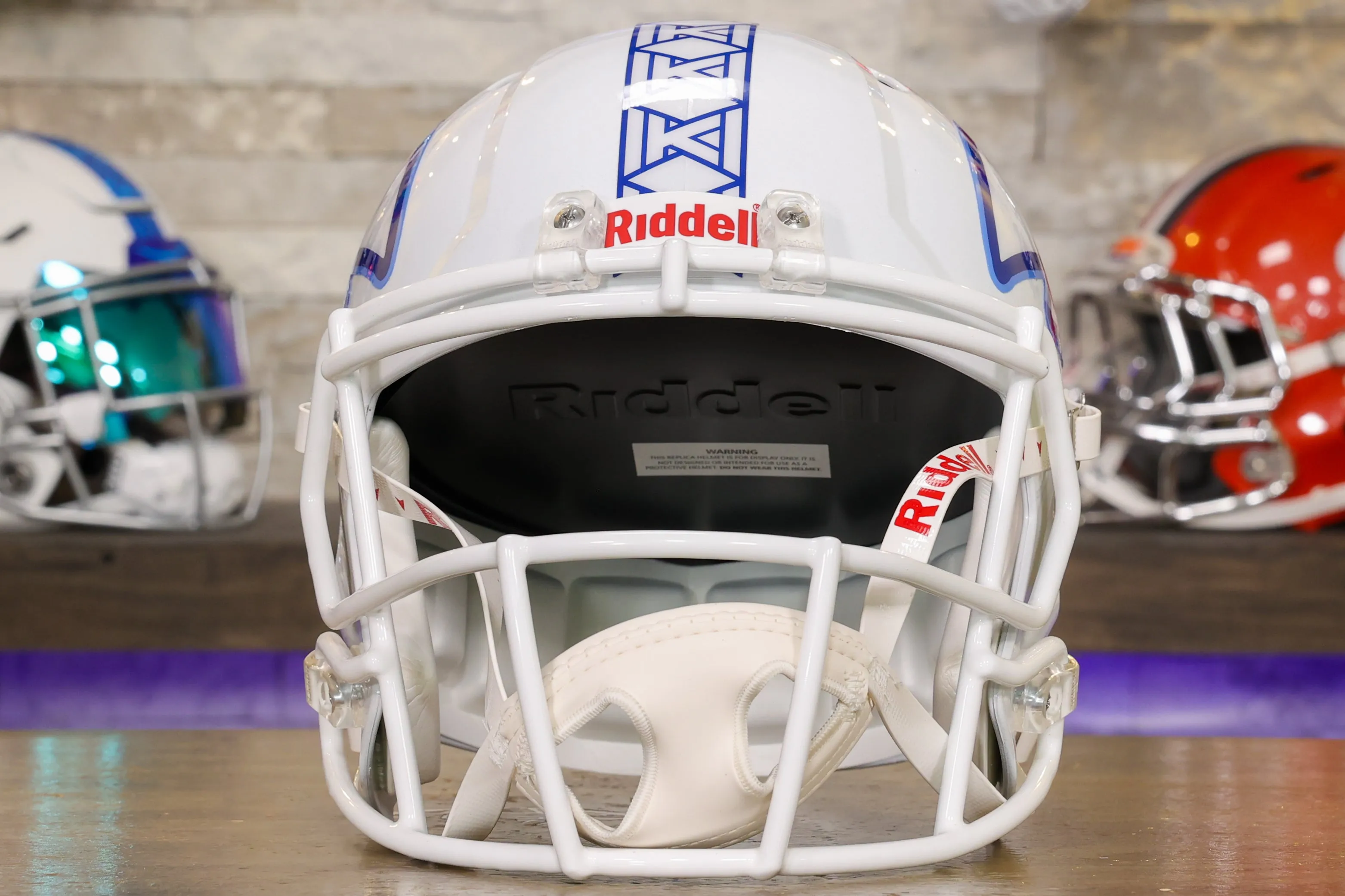 Kansas Jayhawks - Riddell Speed Display Helmet - White