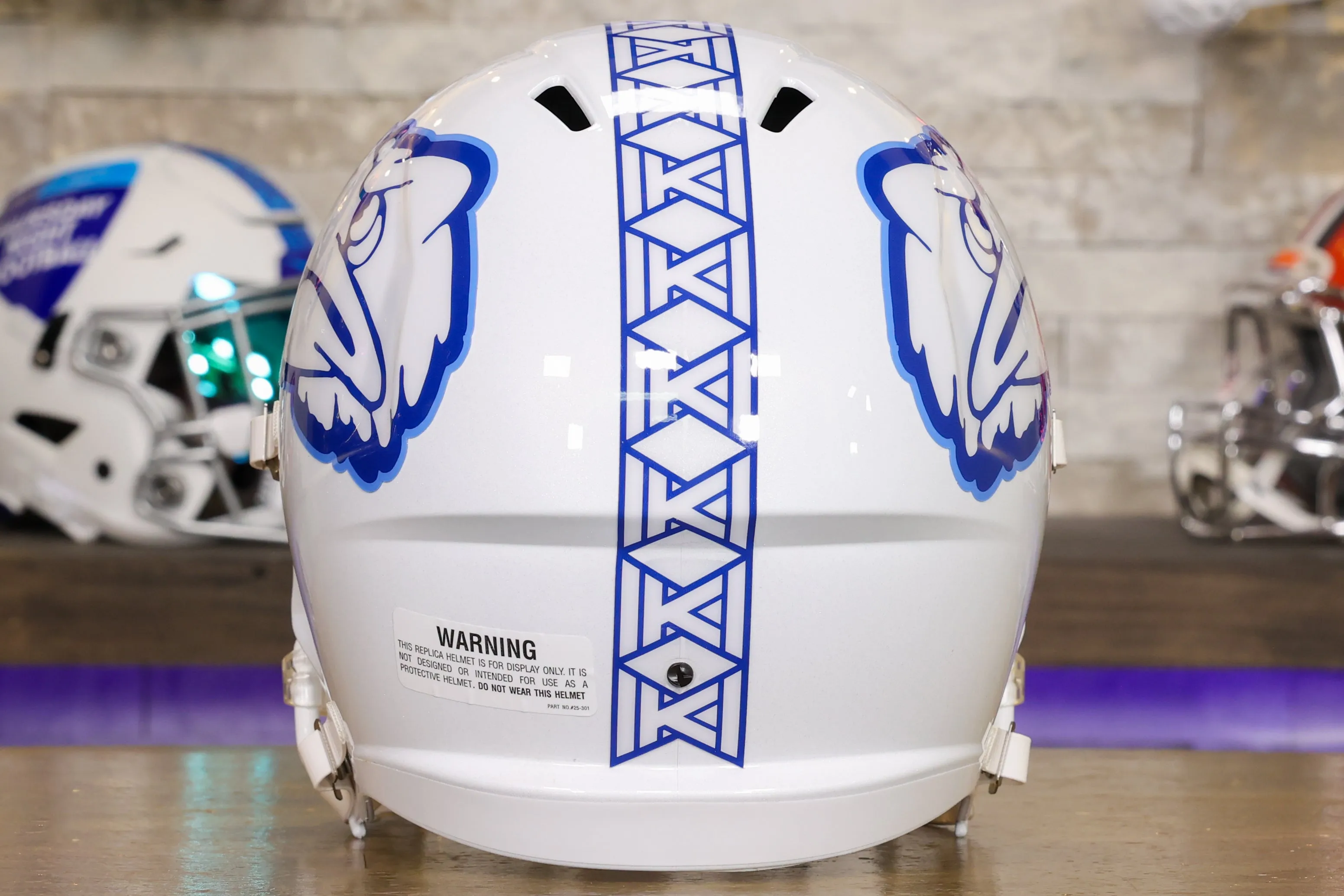 Kansas Jayhawks - Riddell Speed Display Helmet - White