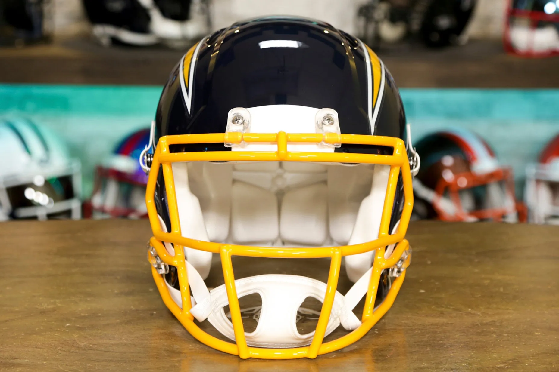 Los Angeles Chargers Riddell Speed Authentic Helmet - 1974-1987 Throwback