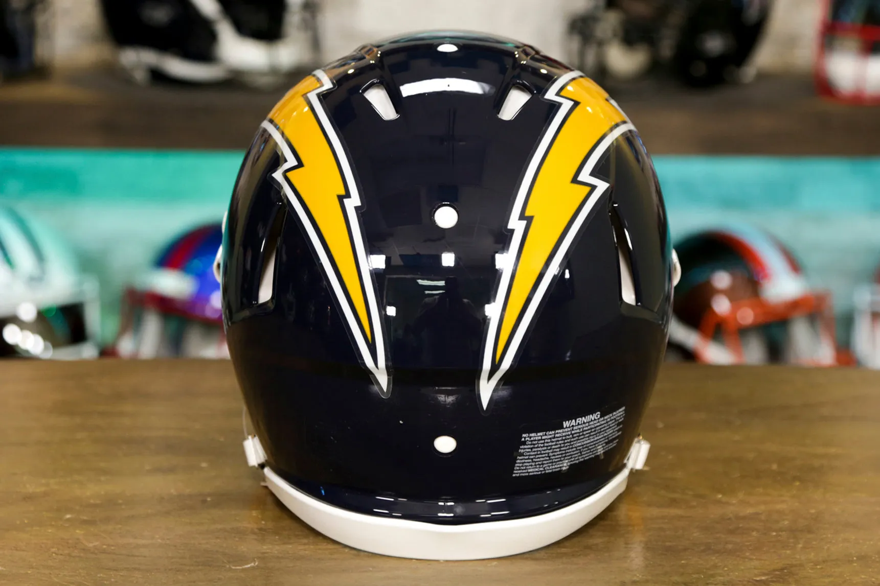 Los Angeles Chargers Riddell Speed Authentic Helmet - 1974-1987 Throwback