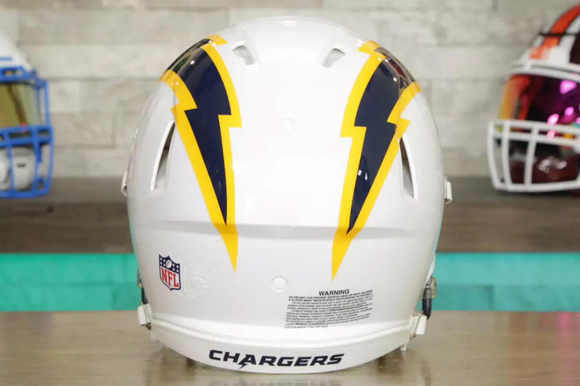 Los Angeles Chargers Riddell Speed Authentic Helmet - Navy Color Rush Alternate