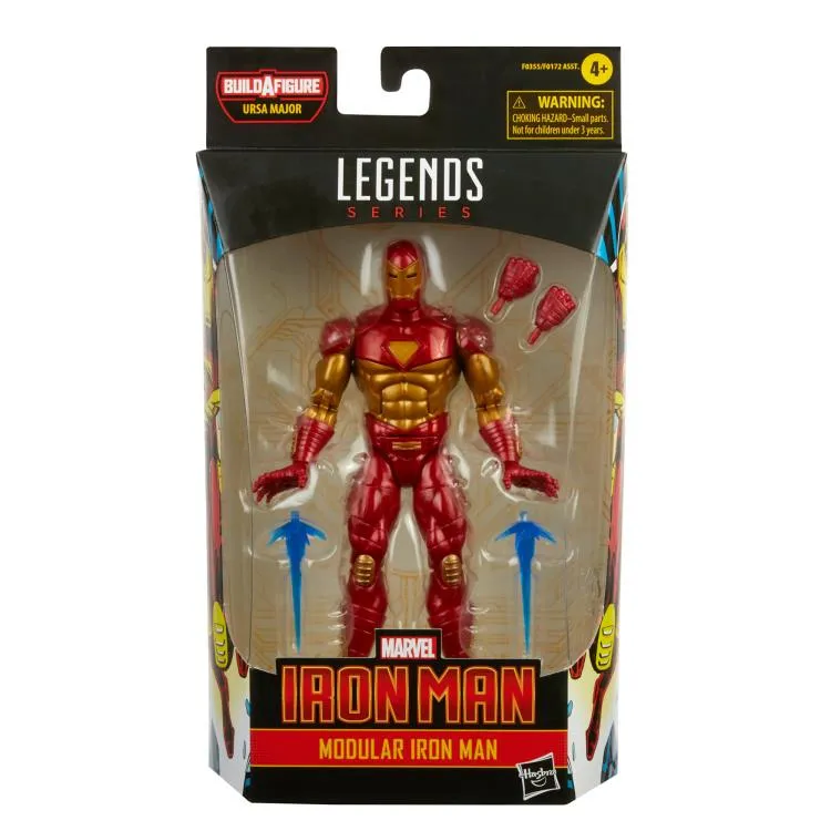 Marvel Legends Iron Man Comic Wave 1 Modular Iron Man (Ursa Major BAF) Action Figure