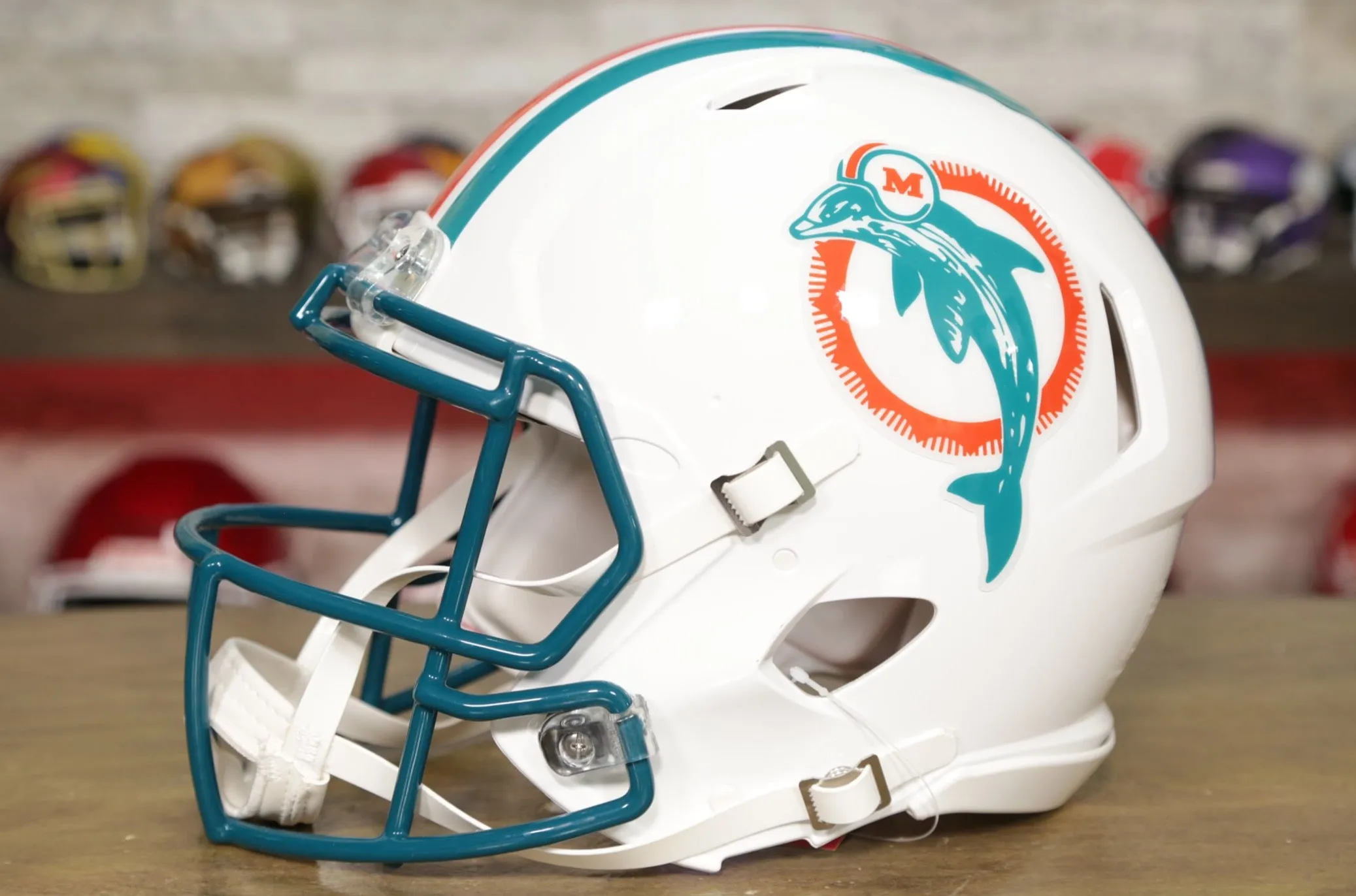 Miami Dolphins Riddell Speed Authentic Helmet - 1980-1996 Throwback