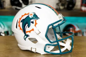 Miami Dolphins Riddell Speed Display Helmet - 1996-2012 Throwback