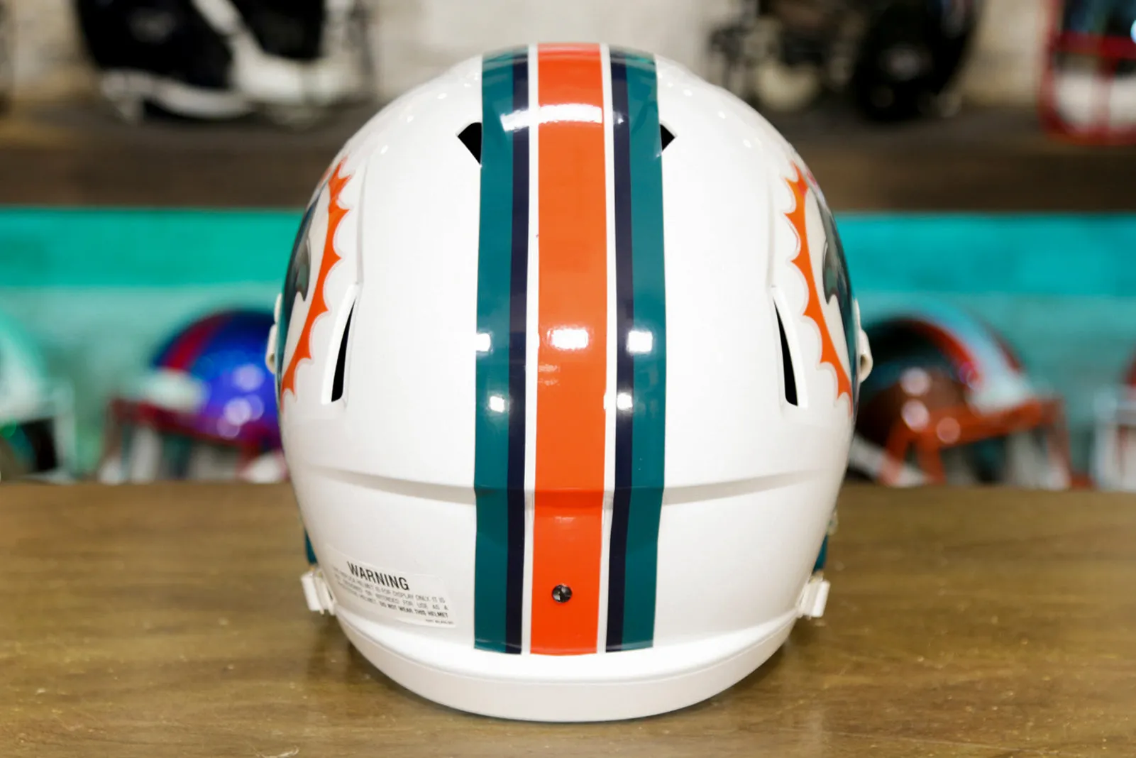 Miami Dolphins Riddell Speed Display Helmet - 1996-2012 Throwback