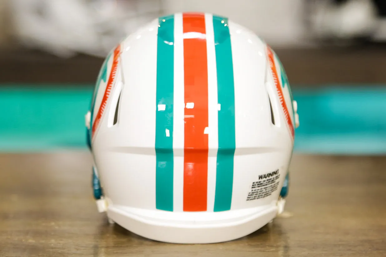 Miami Dolphins Riddell Speed Mini Helmet - 1980-1996 Throwback