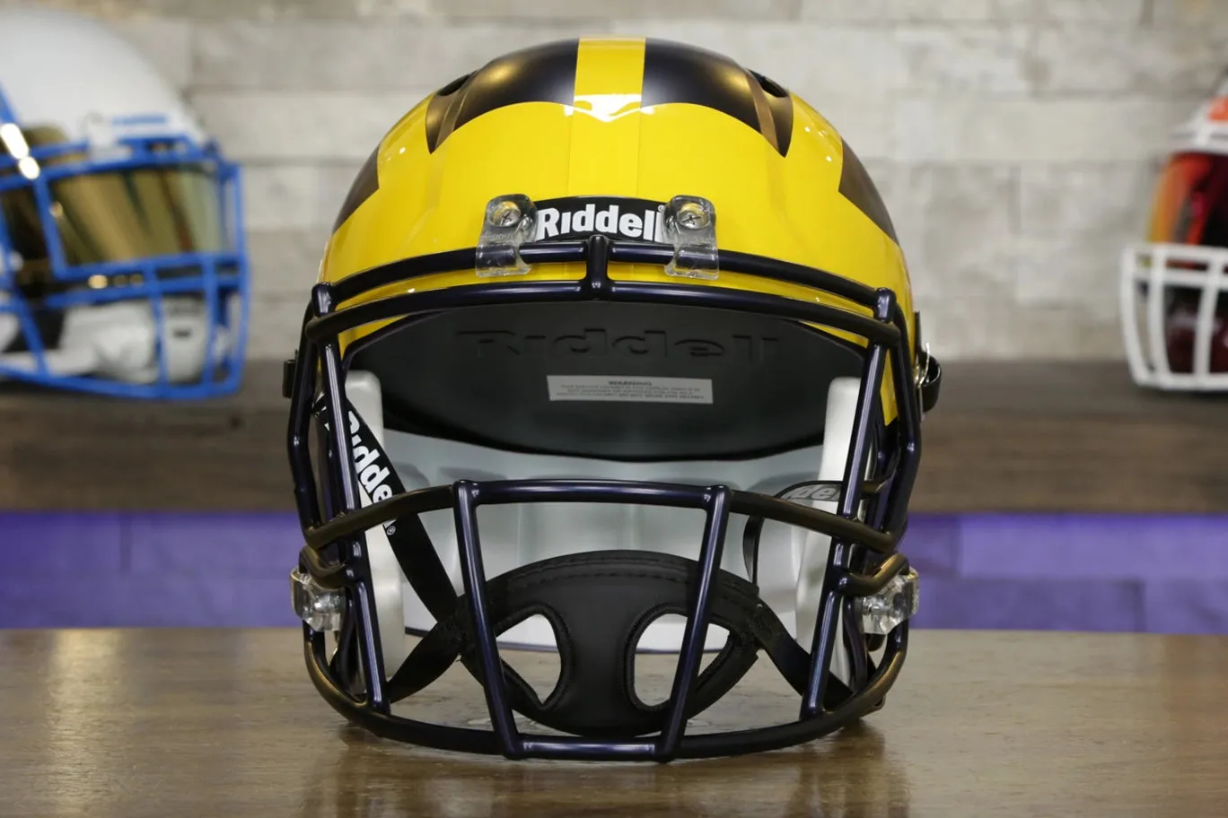 Michigan Wolverines Riddell Speed Display Helmet