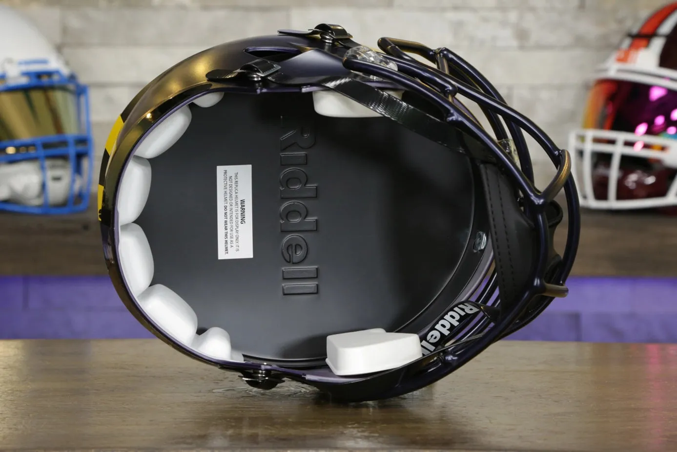 Michigan Wolverines Riddell Speed Display Helmet