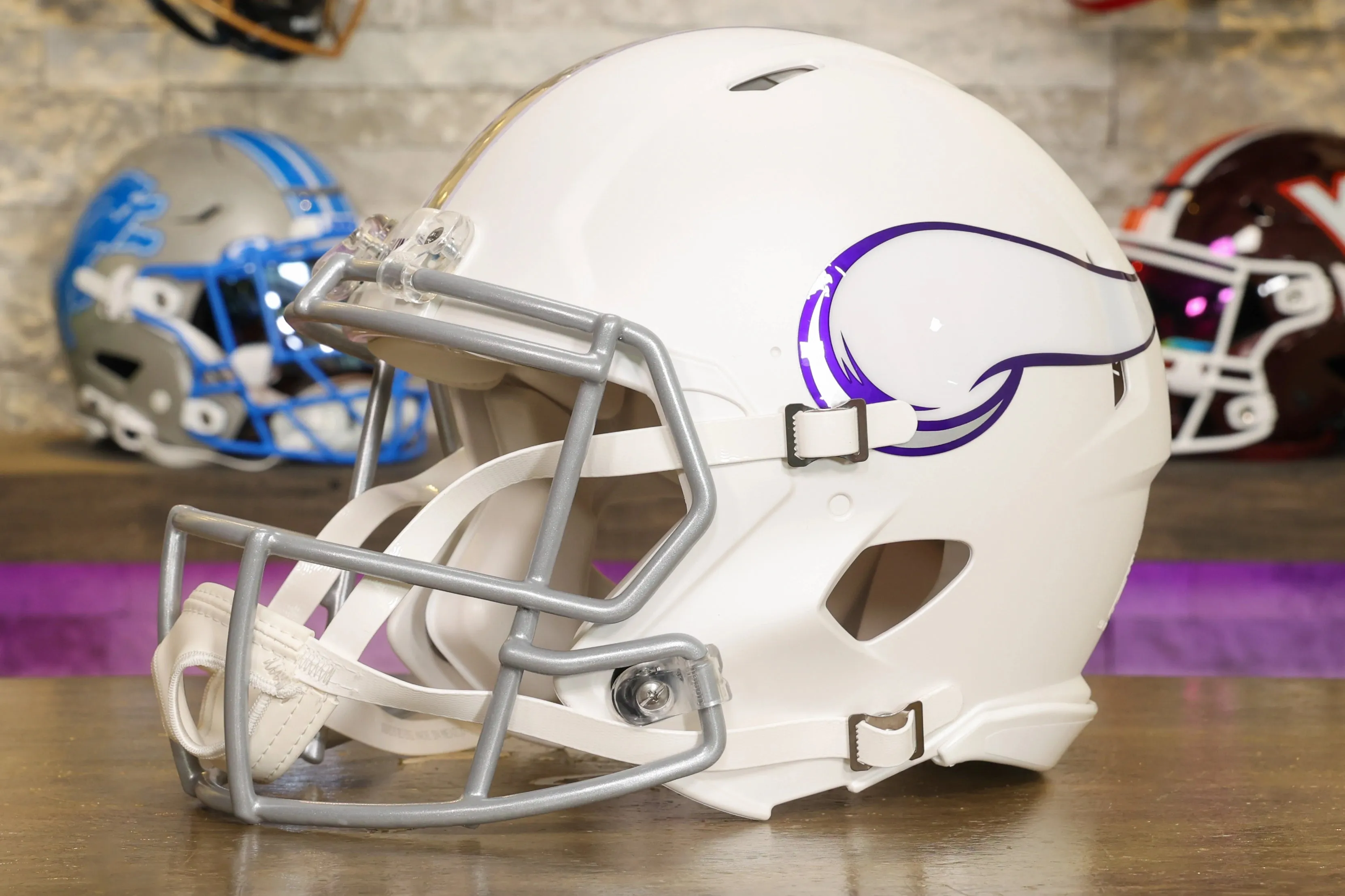 Minnesota Vikings Riddell Speed Authentic Helmet - Winter Warrior Alternate