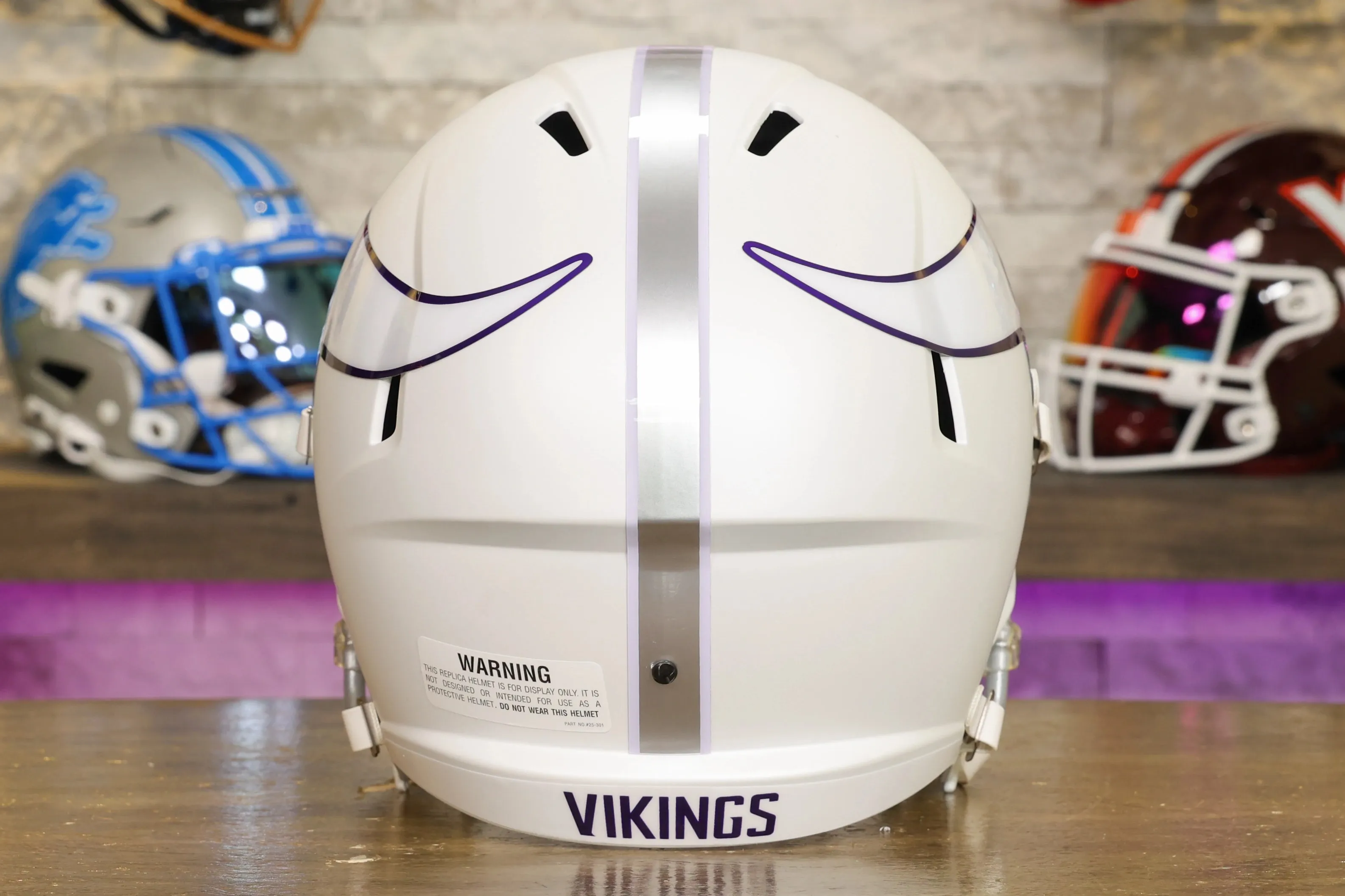 Minnesota Vikings Riddell Speed Display Helmet - Winter Warrior Alternate