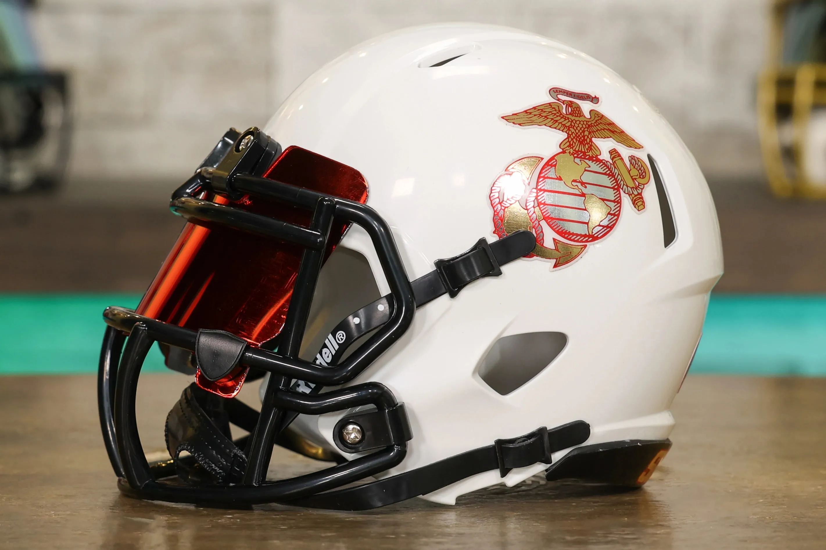 Navy Midshipmen Riddell Speed Mini Helmet USMC - TSC Edition 02073
