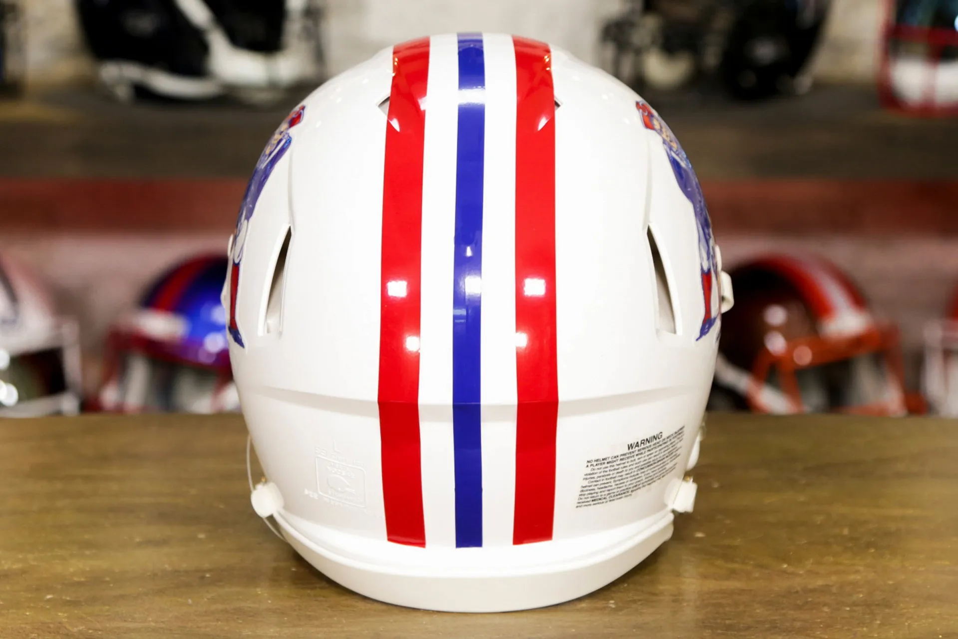 New England Patriots Riddell Speed Authentic Helmet - 1982-1989 Throwback