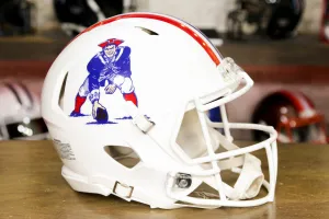 New England Patriots Riddell Speed Authentic Helmet - 1982-1989 Throwback