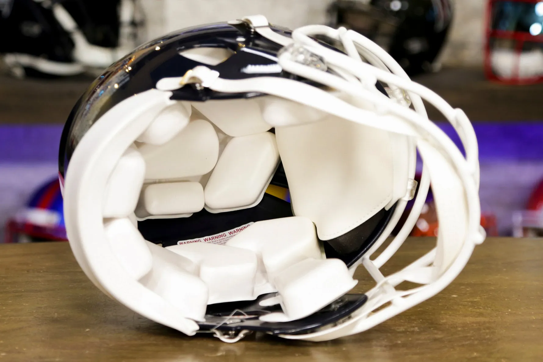 New York Giants Riddell Speed Authentic Helmet - 1981-1999 Throwback