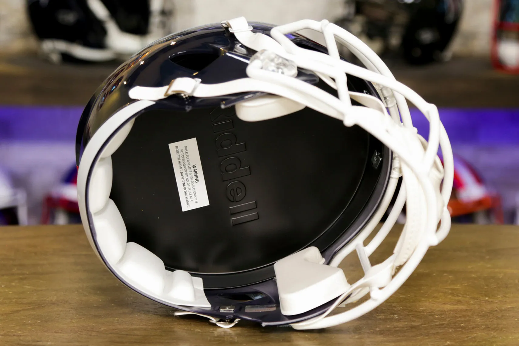 New York Giants Riddell Speed Display Helmet - 1981-1999 Throwback