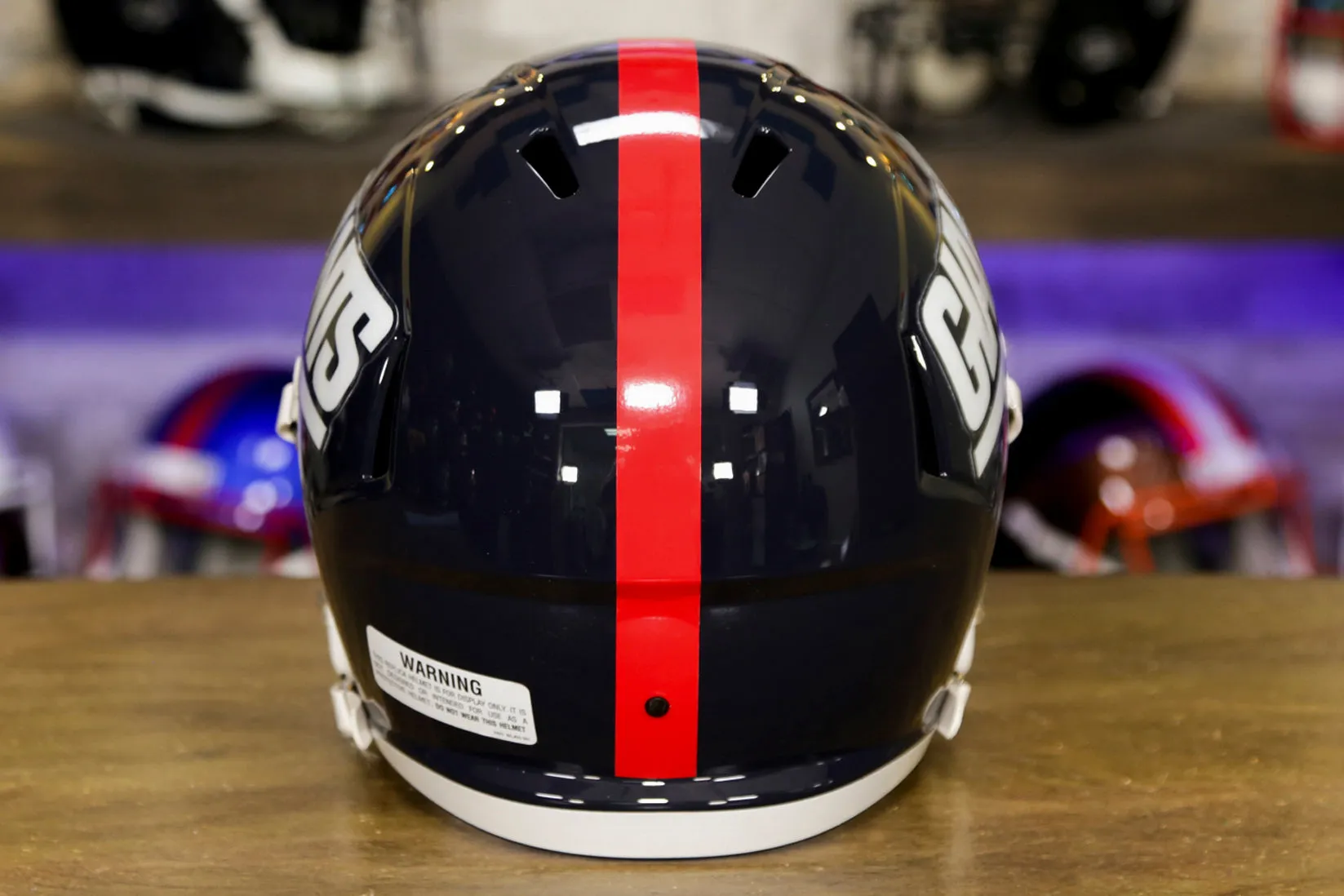 New York Giants Riddell Speed Display Helmet - 1981-1999 Throwback