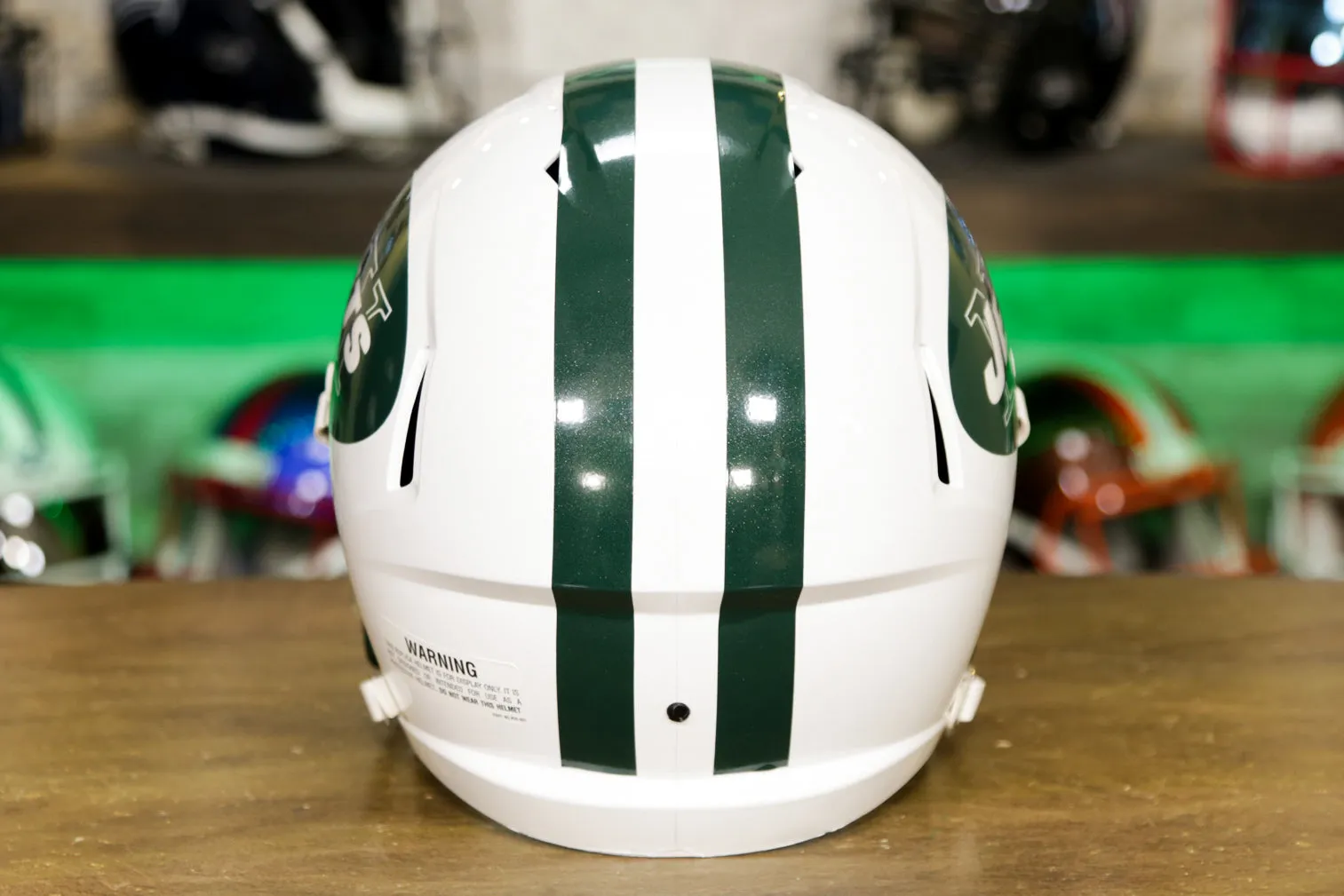 New York Jets Riddell Speed Display Helmet - 1998-2018 Throwback