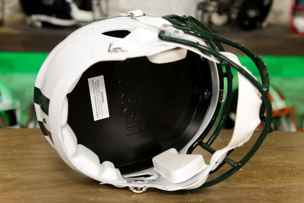 New York Jets Riddell Speed Display Helmet - 1998-2018 Throwback