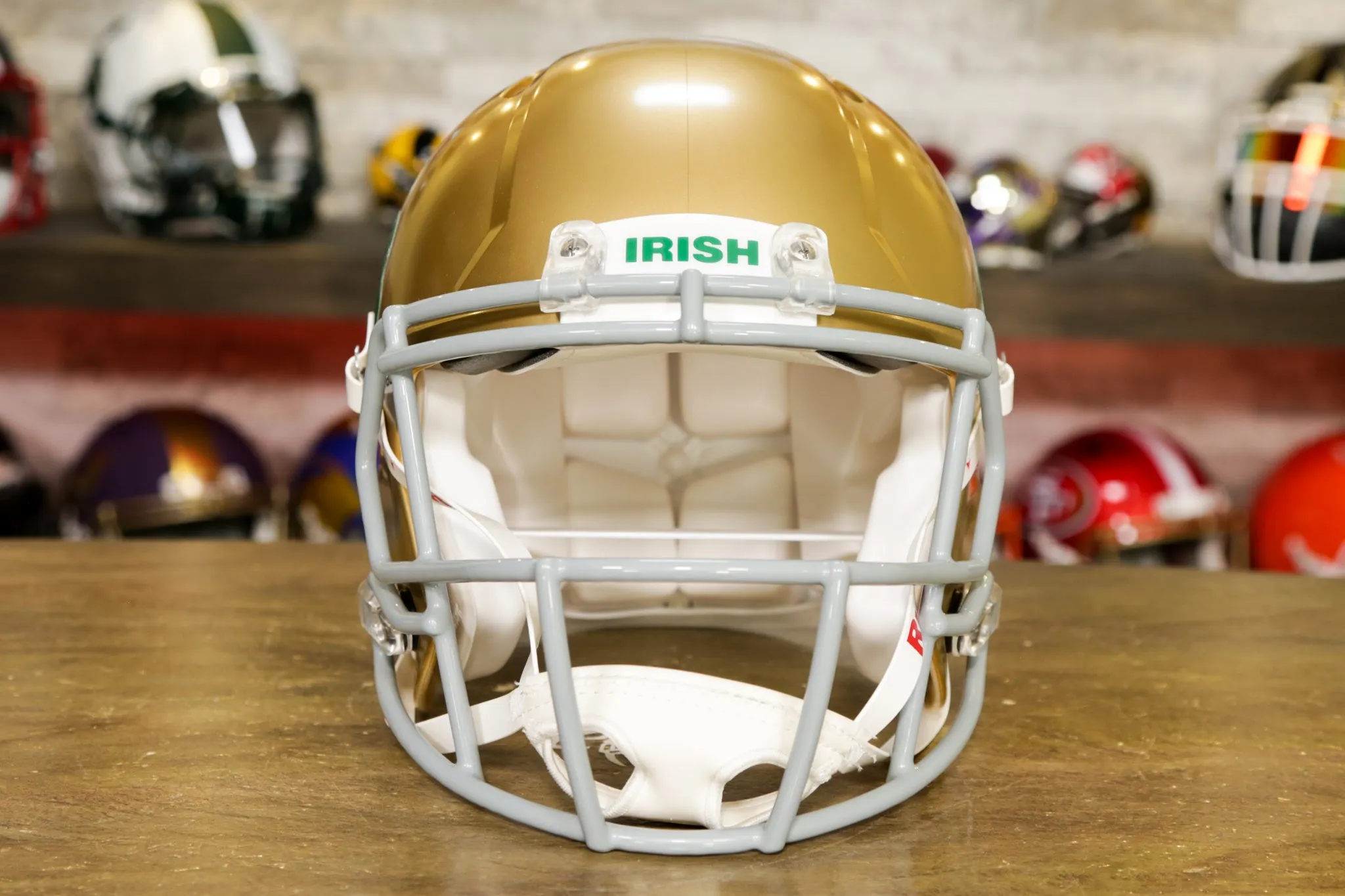 Notre Dame Fighting Irish Riddell Speed Authentic Helmet - Shamrock Series