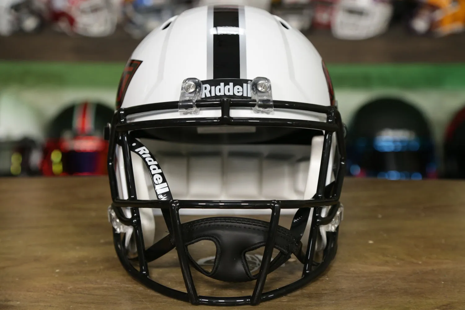 Oklahoma State Cowboys Riddell Speed Display Helmet - Chrome Orange Decals
