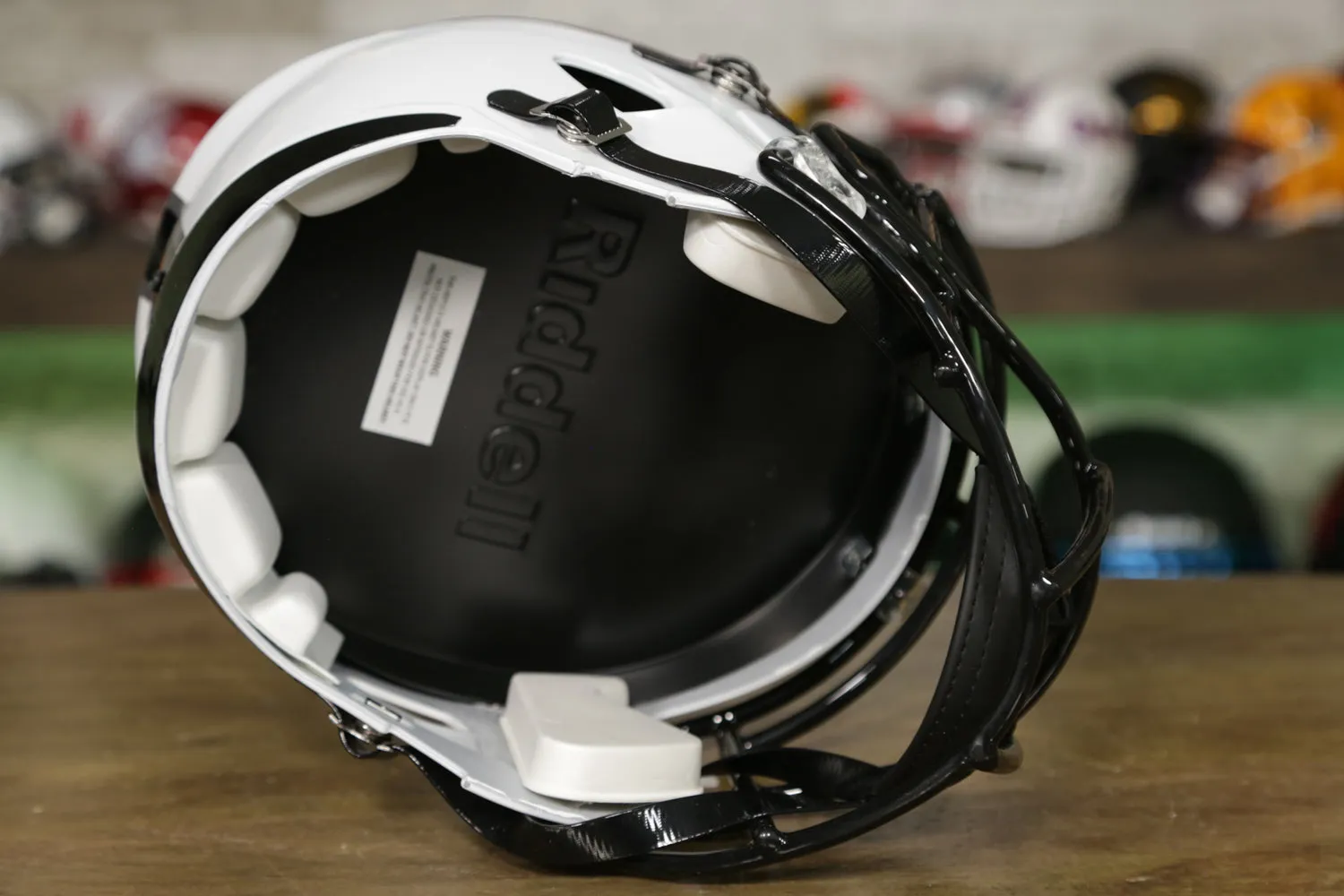 Oklahoma State Cowboys Riddell Speed Display Helmet - Chrome Orange Decals