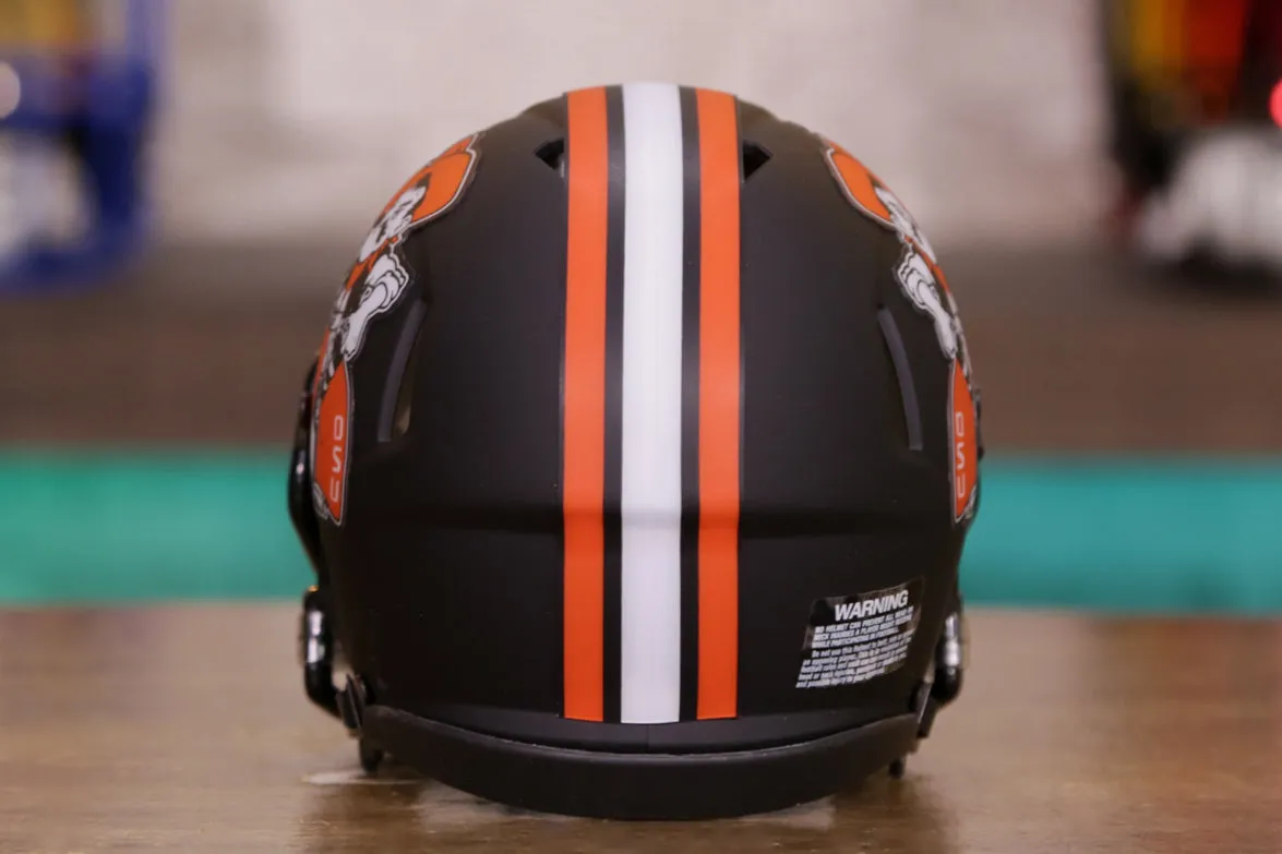 Oklahoma State Cowboys Riddell Speed Mini Helmet - Matte Black Pistol Pete