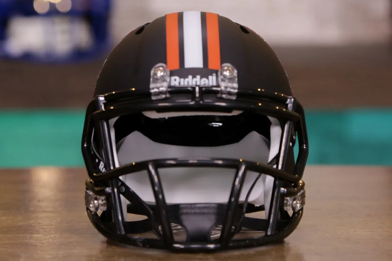 Oklahoma State Cowboys Riddell Speed Mini Helmet - Matte Black Pistol Pete