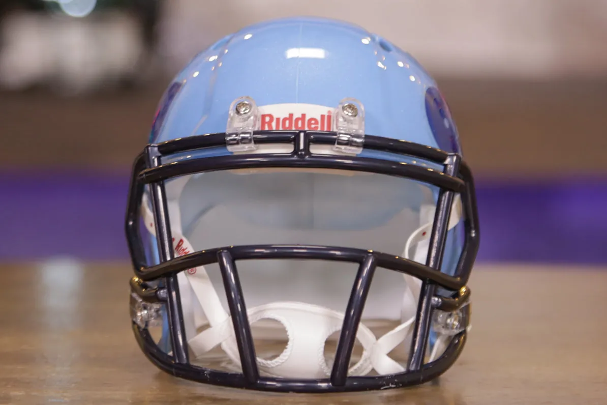 Old Dominion Monarchs Riddell Speed Mini Helmet - Blue Racetrack