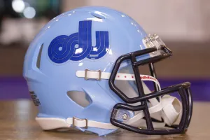 Old Dominion Monarchs Riddell Speed Mini Helmet - Blue Racetrack