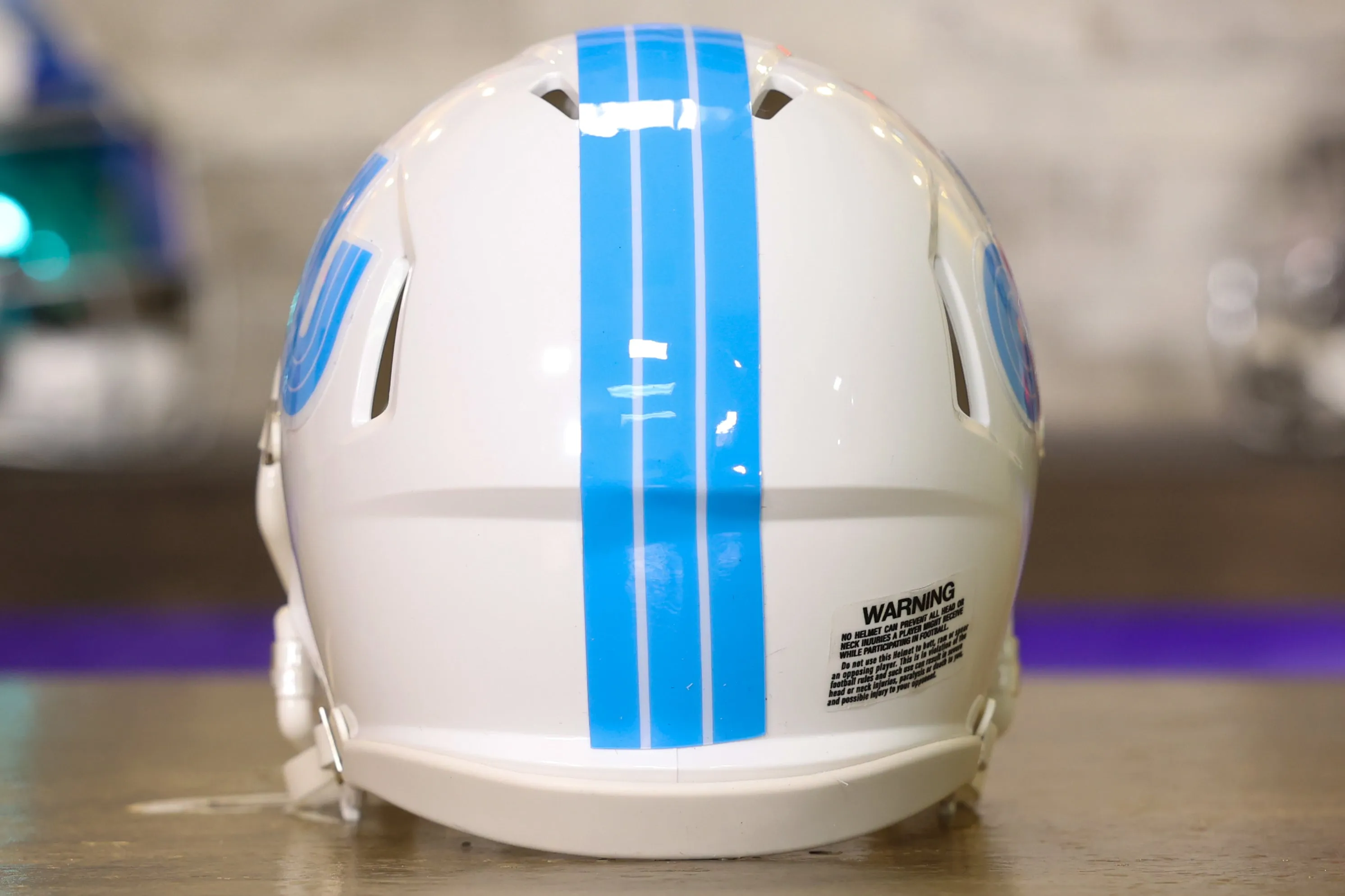 Old Dominion Monarchs Riddell Speed Mini Helmet - White Racetrack