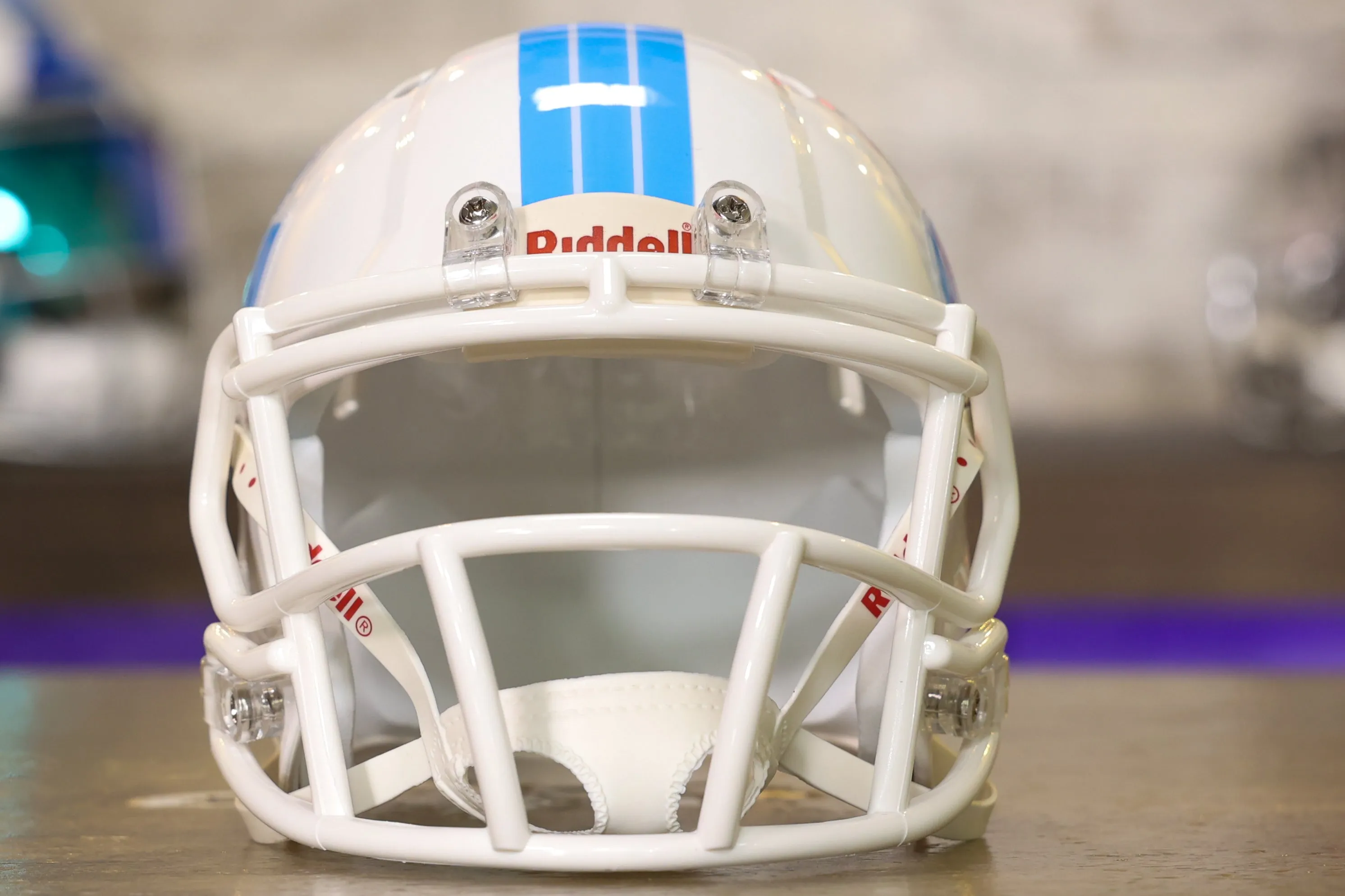 Old Dominion Monarchs Riddell Speed Mini Helmet - White Racetrack