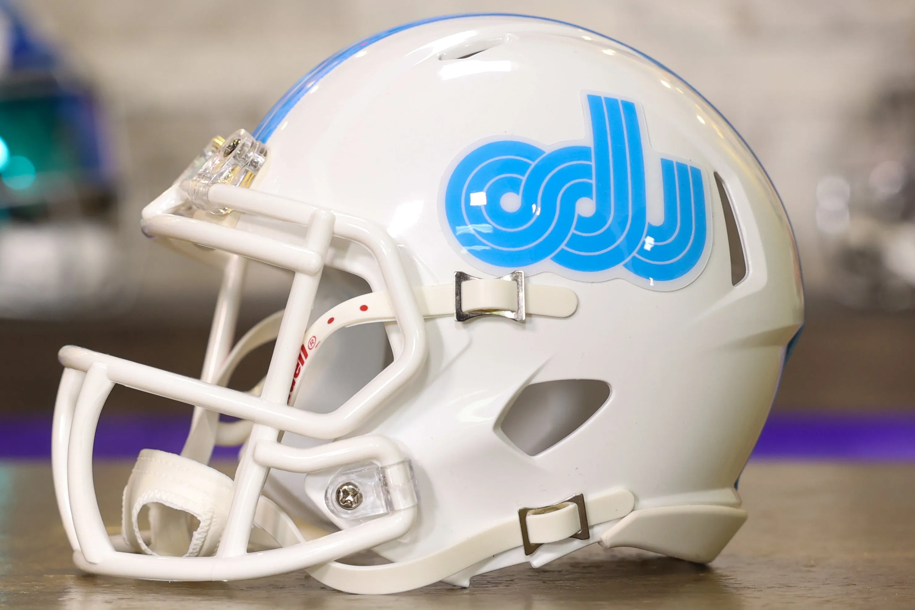 Old Dominion Monarchs Riddell Speed Mini Helmet - White Racetrack