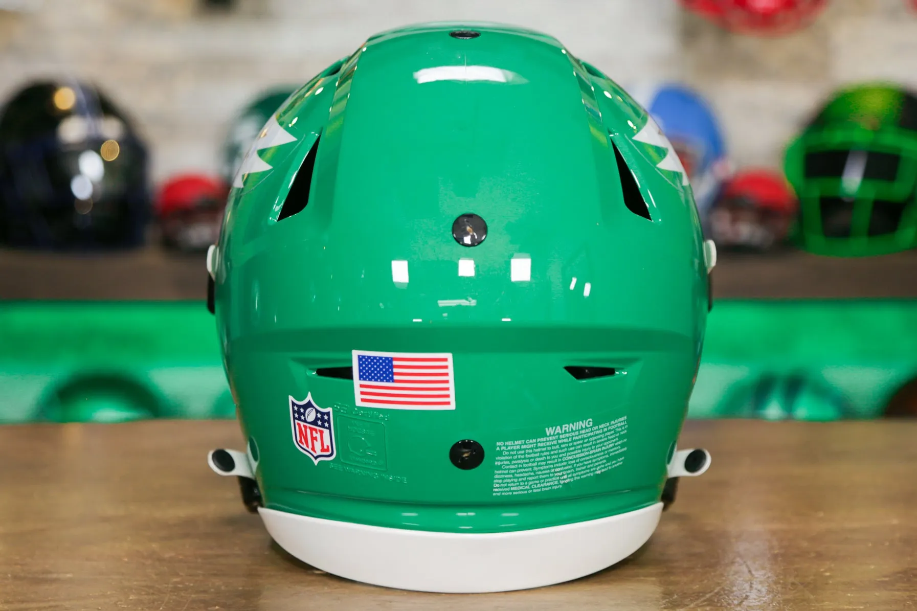 Philadelphia Eagles Riddell SpeedFlex Helmet - Kelly Green Alternate