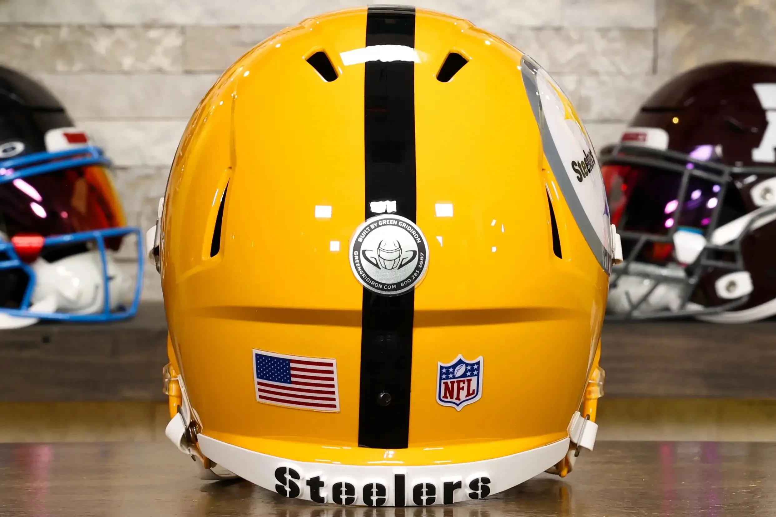Pittsburgh Steelers Riddell Speed Display Helmet - GG Edition