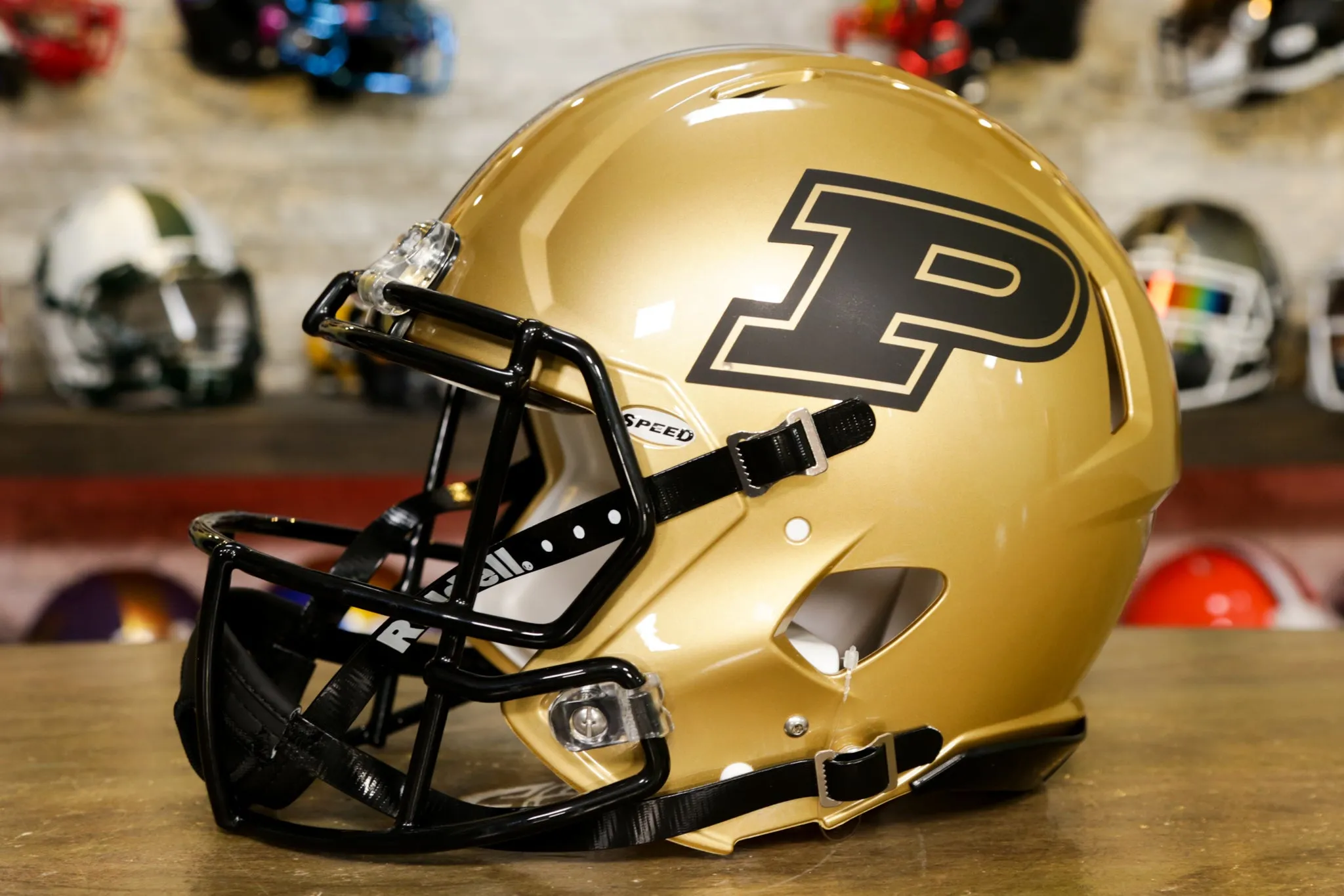 Purdue Boilermakers Riddell Speed Authentic Helmet - Alternate